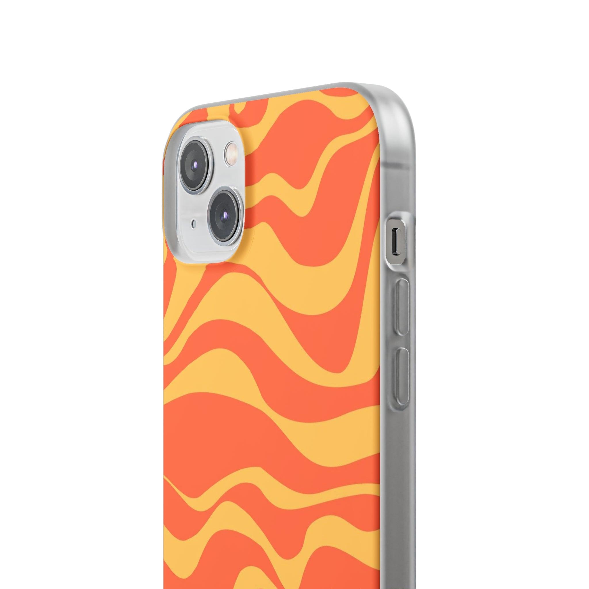 Orange Abstrack Slim - PrettyKase