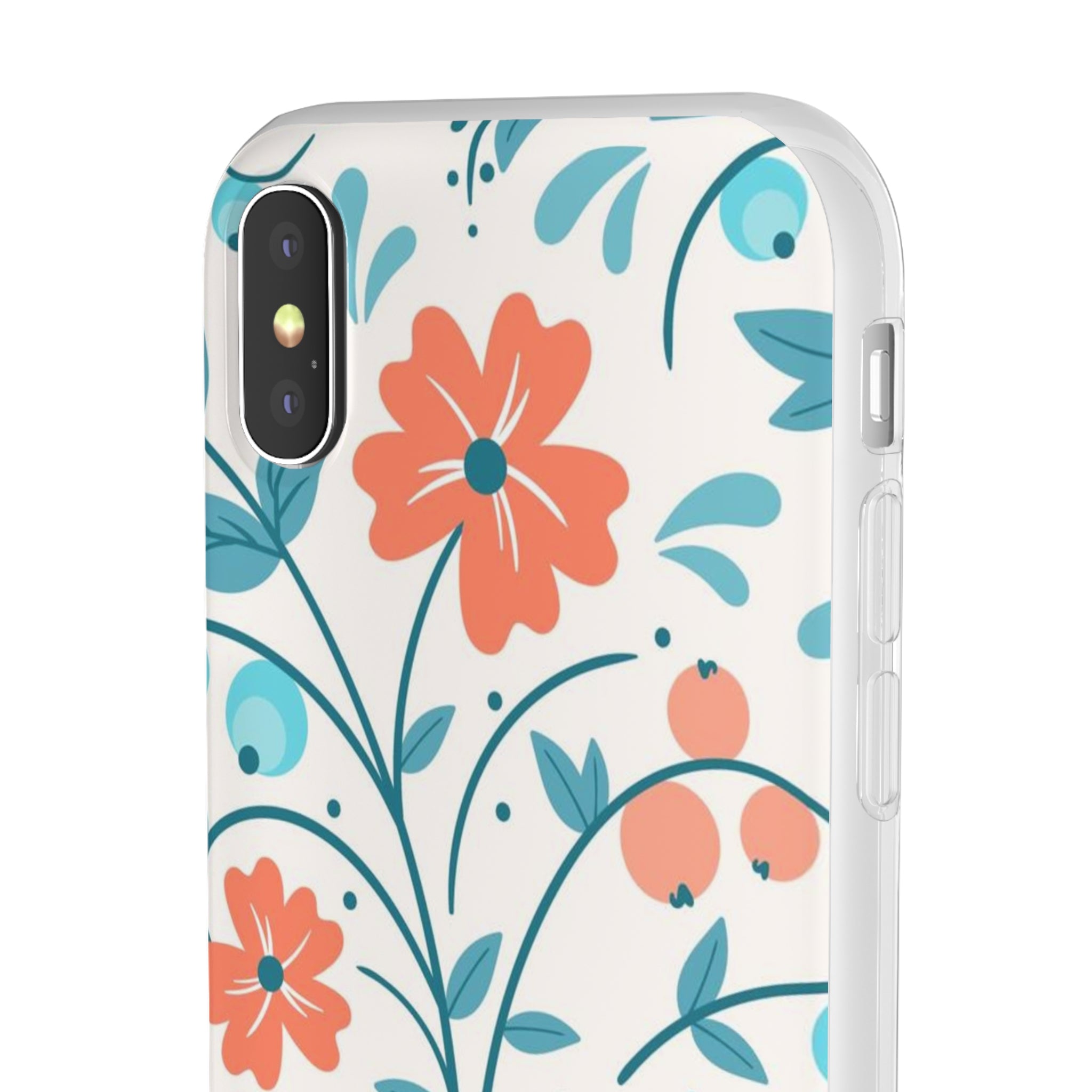 Slim floral pêche clair