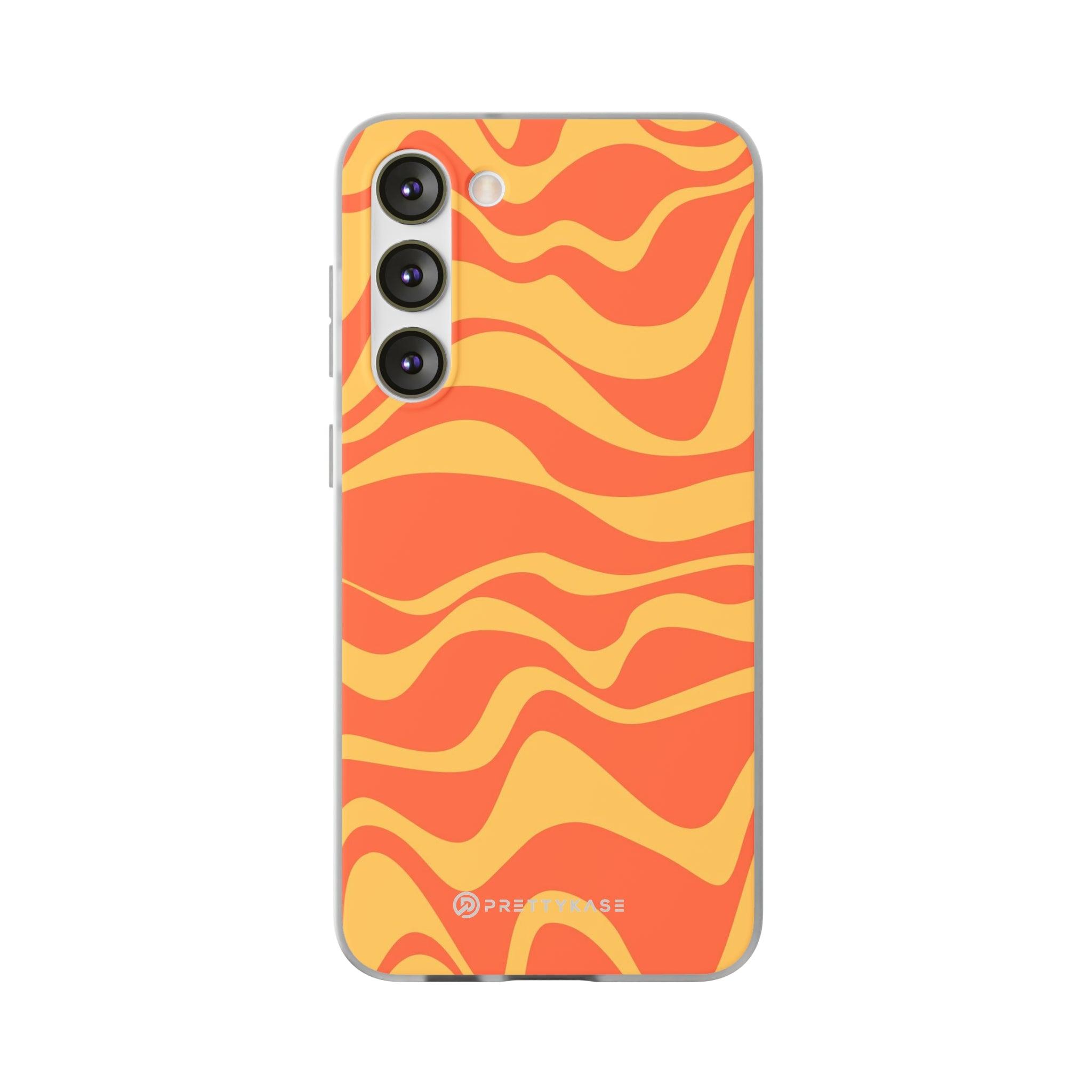 Orange Abstrack Slim - PrettyKase