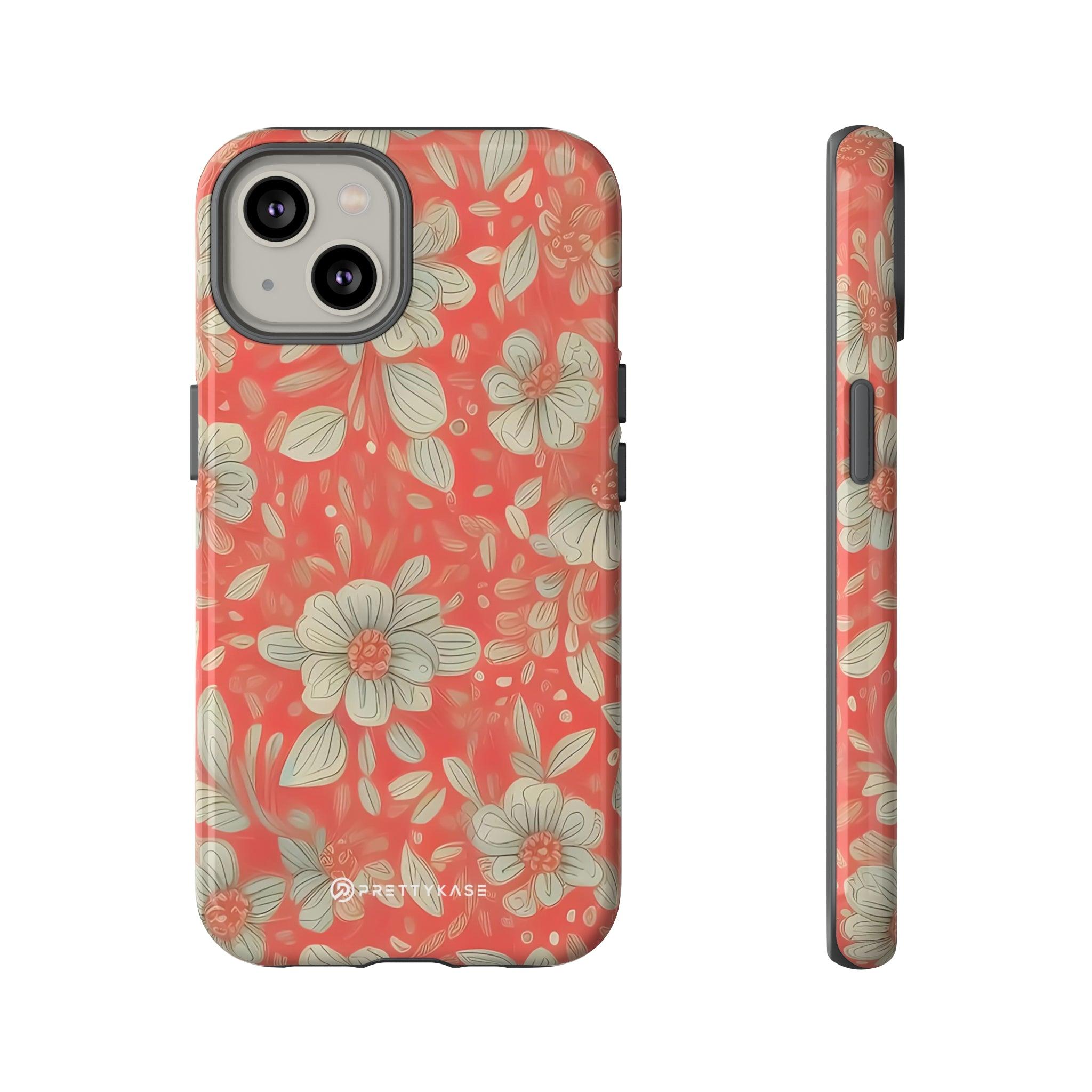 Red Orange Floral - PrettyKase