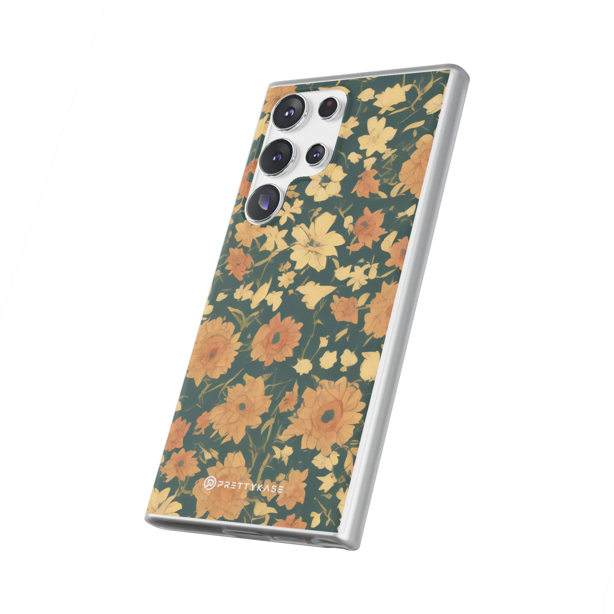 Olive Green Floral Slim