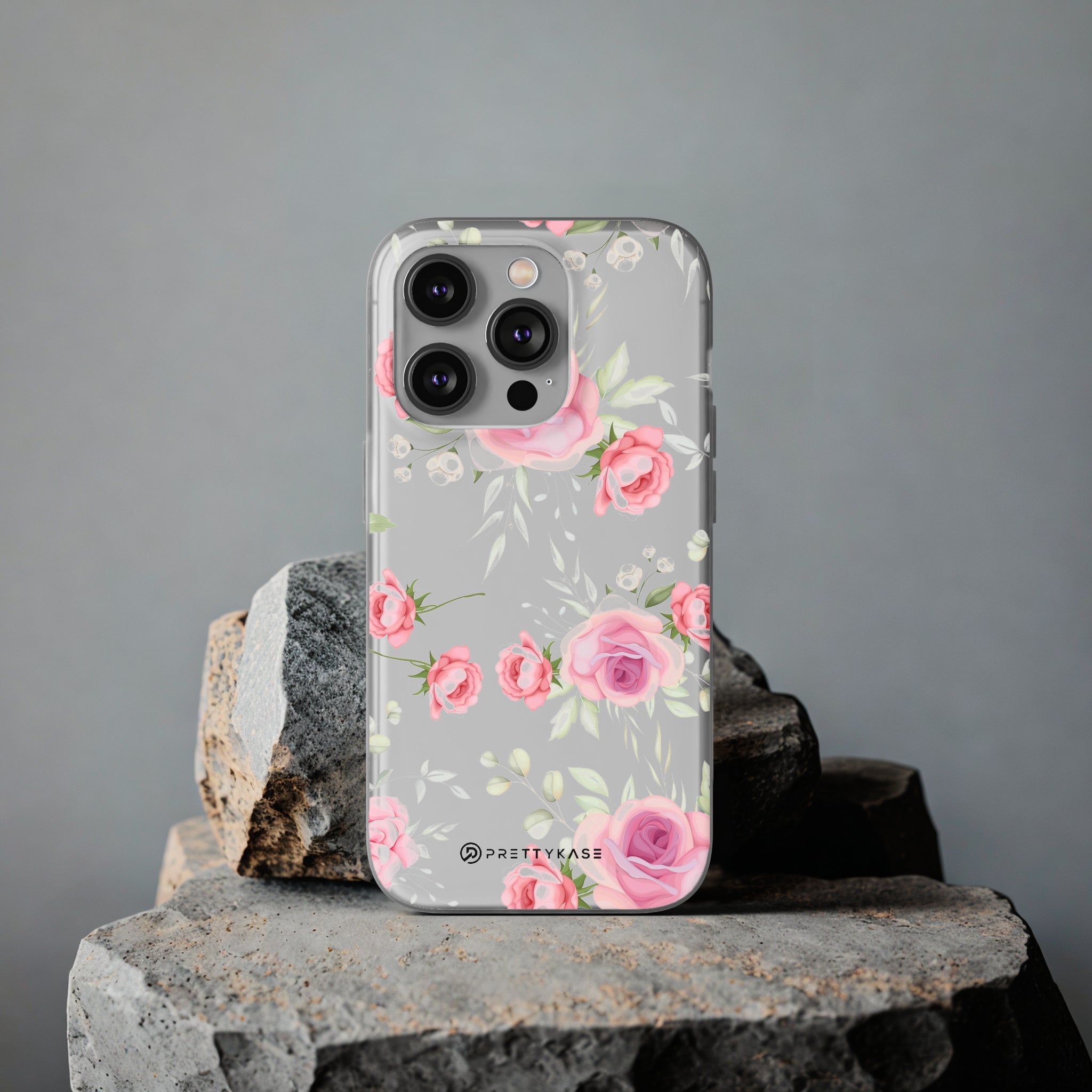 White and Pink Floral Slim