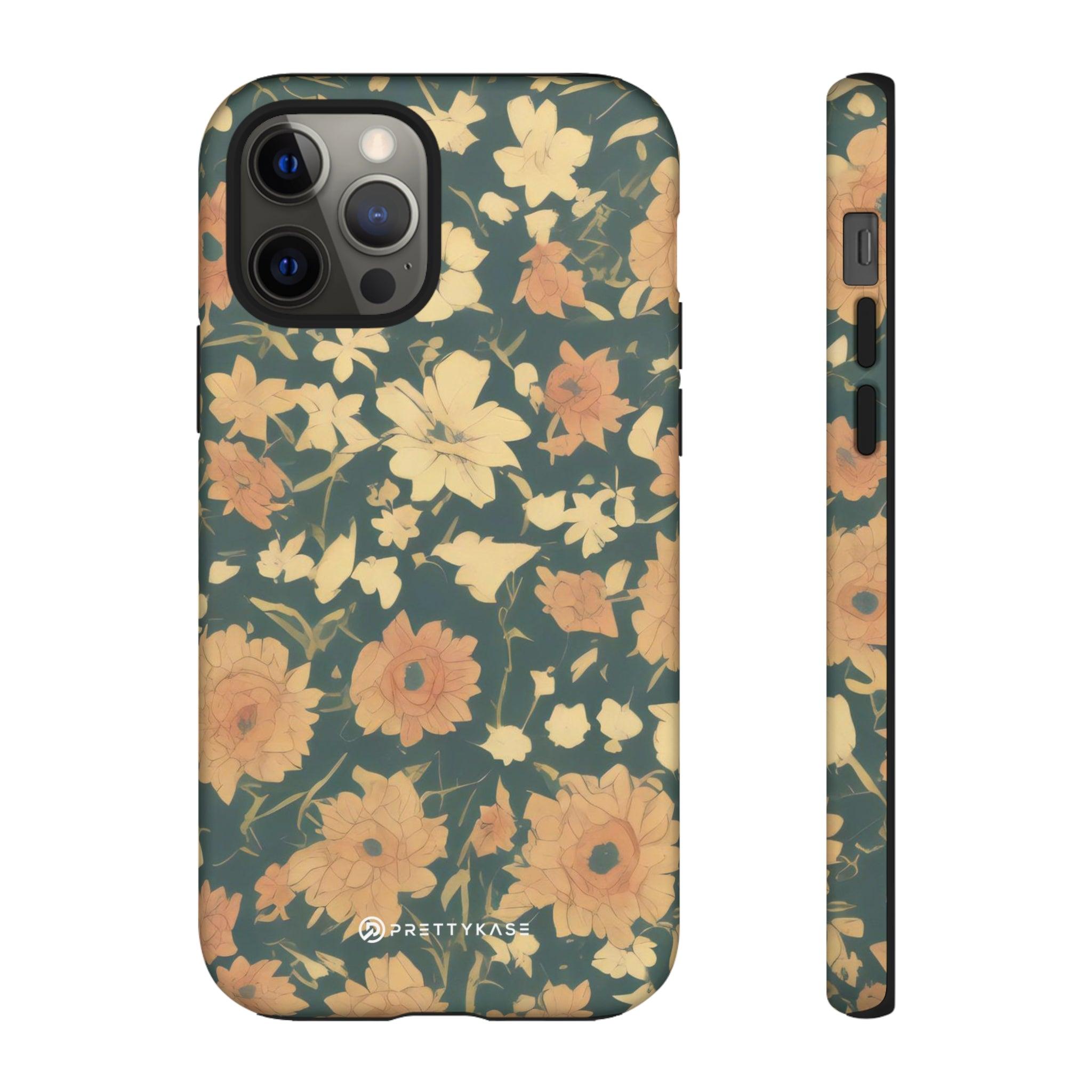 Olive Green Floral - PrettyKase