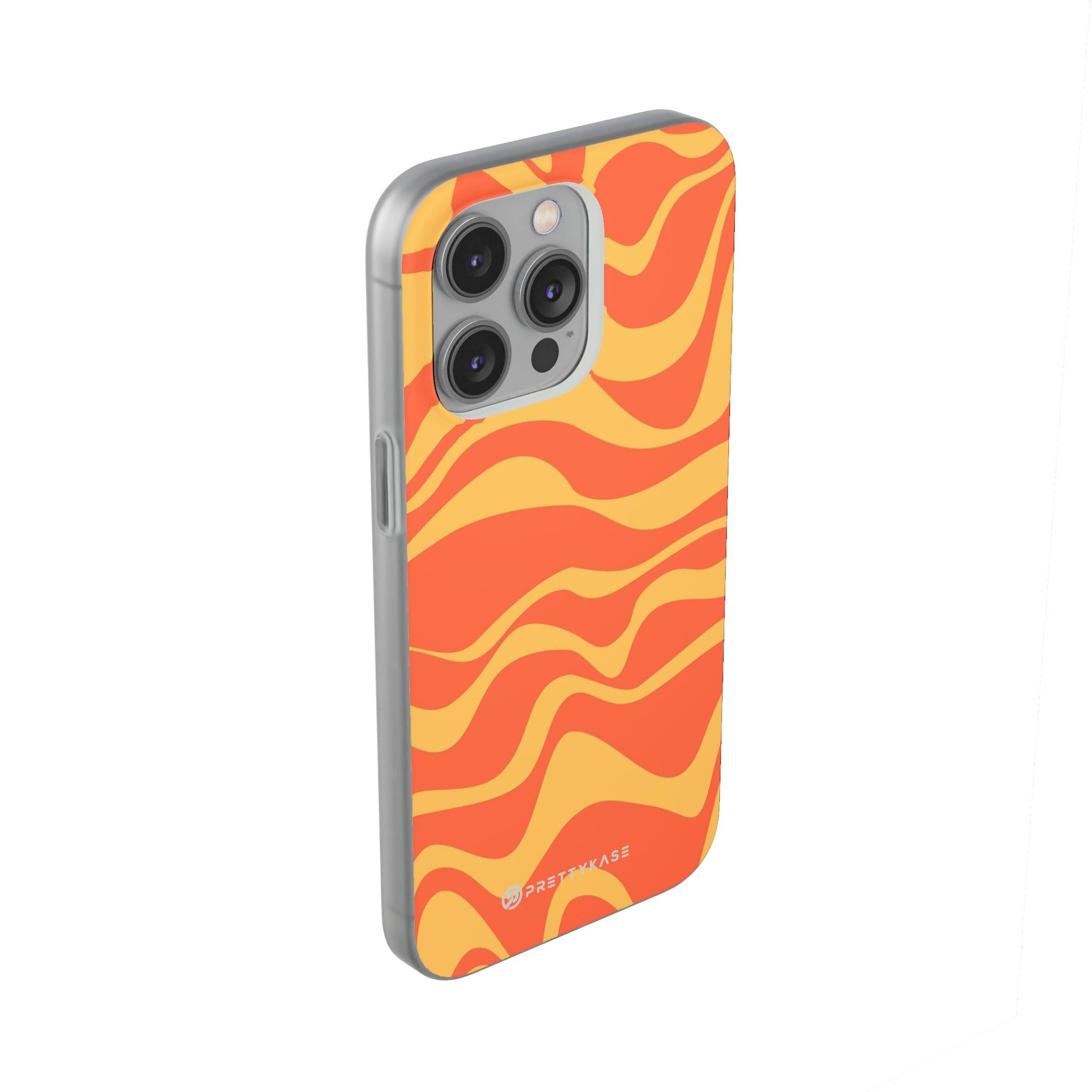 Orange Abstrack Slim - PrettyKase