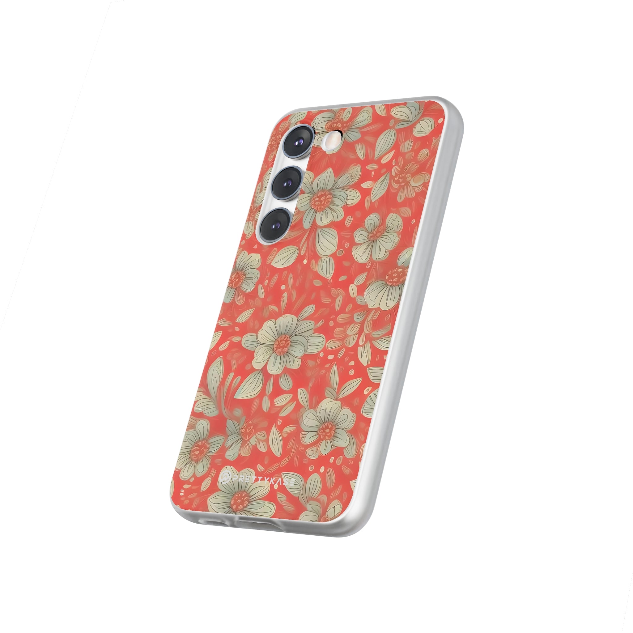 Slim Floral Rouge Orange