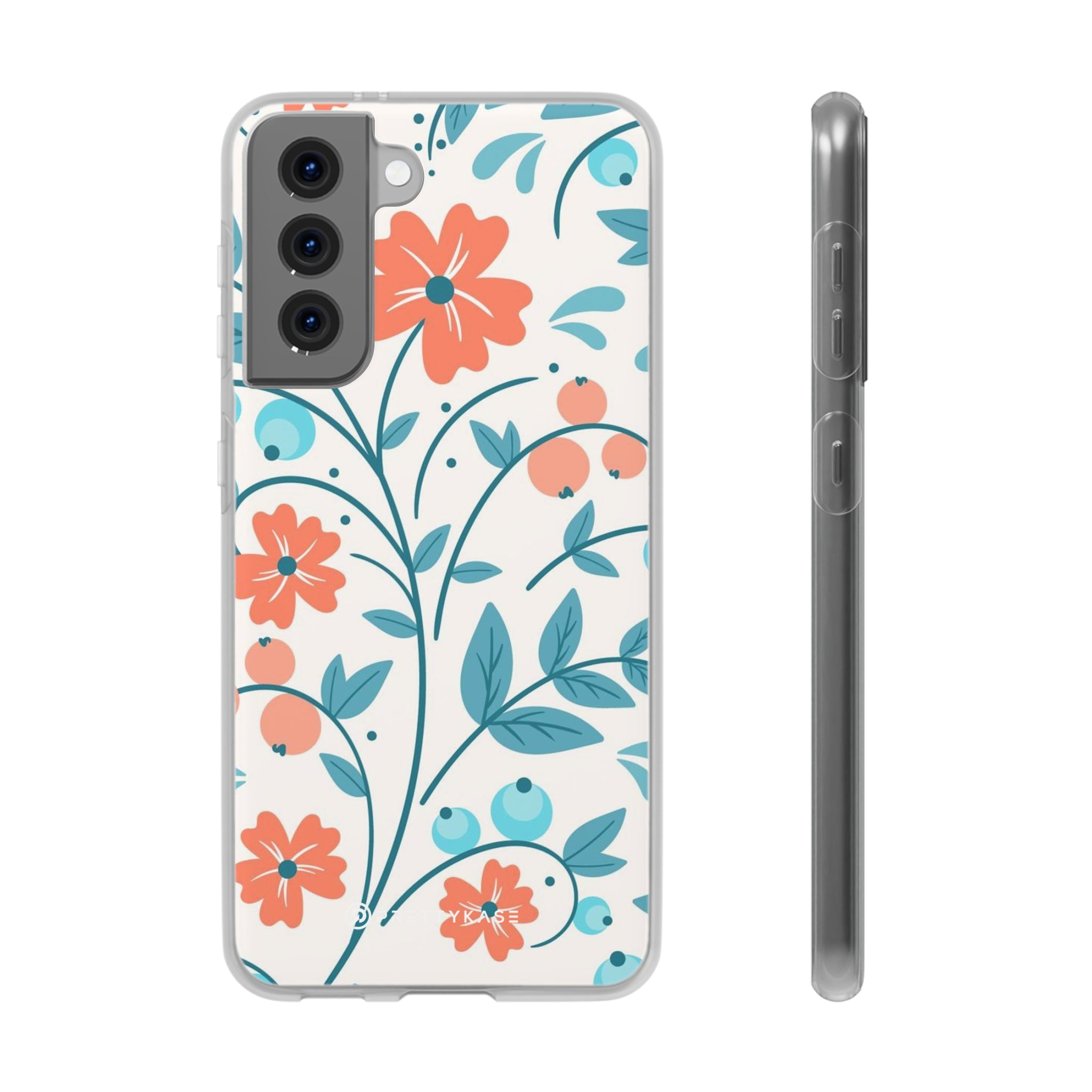 Light Peach Floral Slim