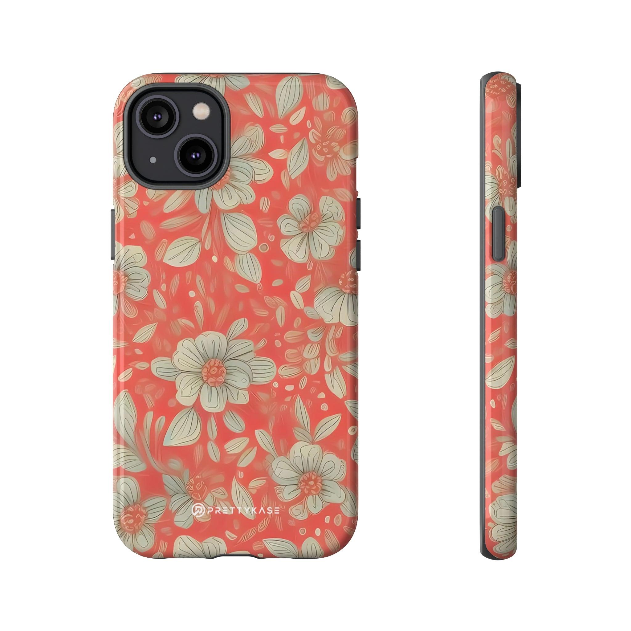 Red Orange Floral - PrettyKase