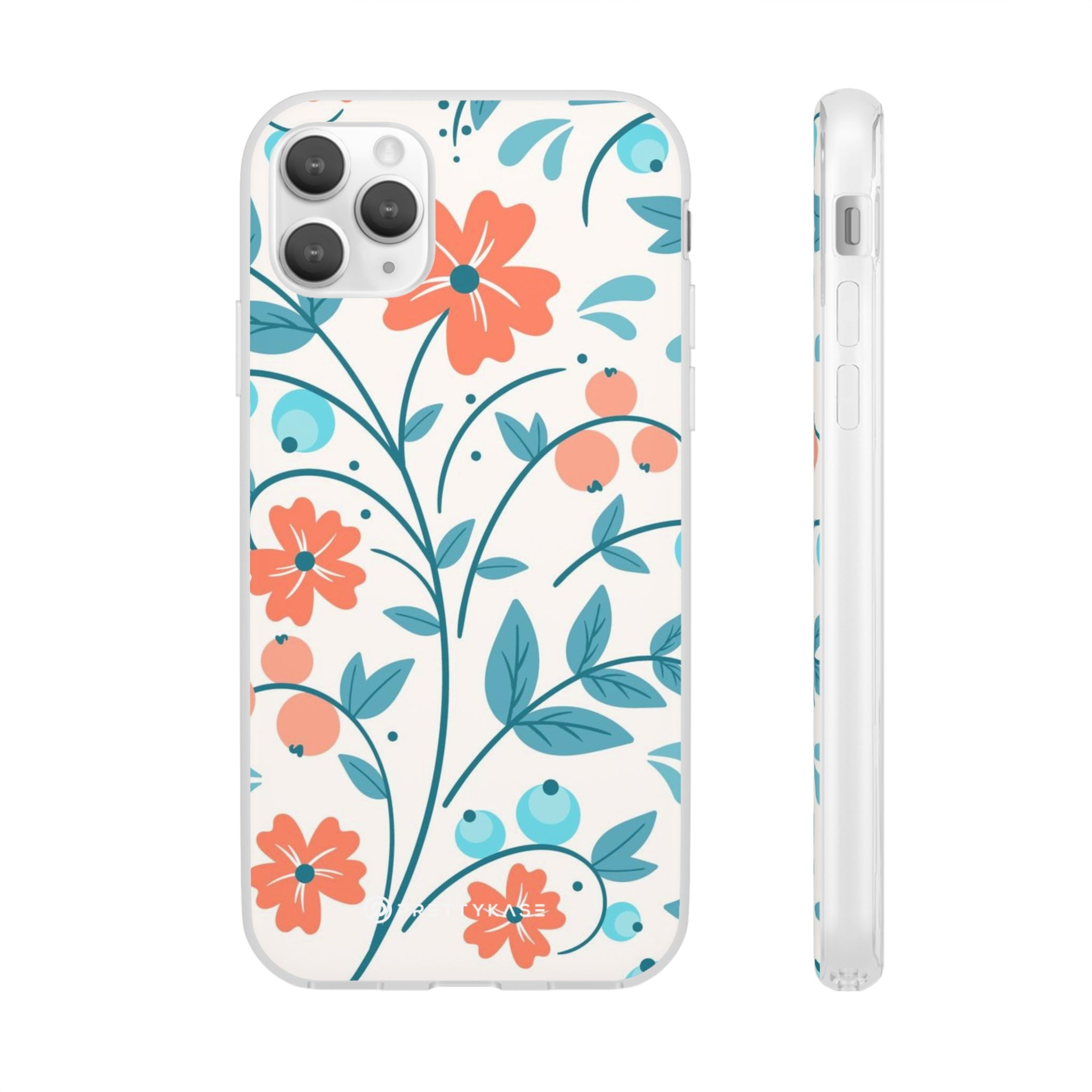 Light Peach Floral Slim