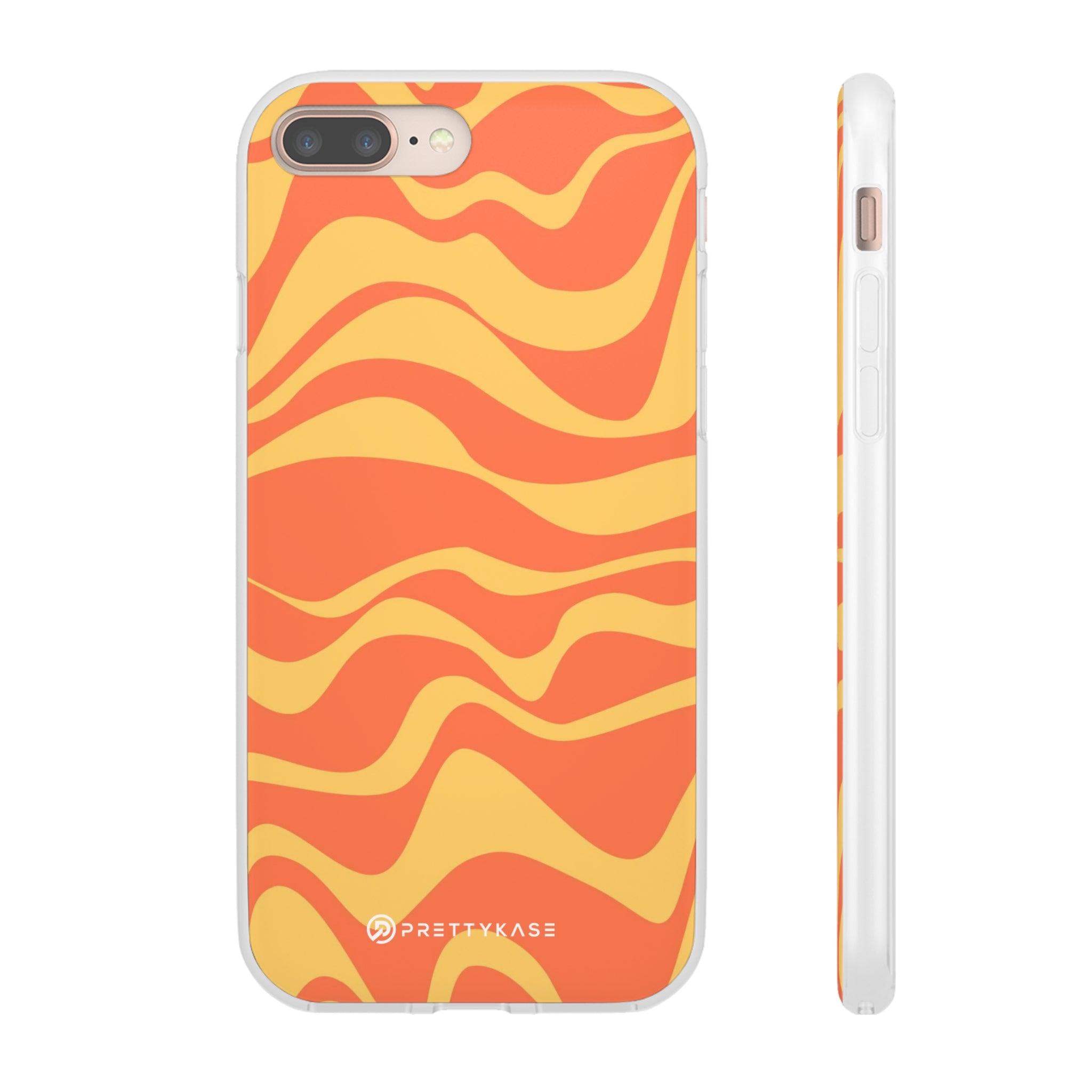 Orange Abstrack Slim - PrettyKase