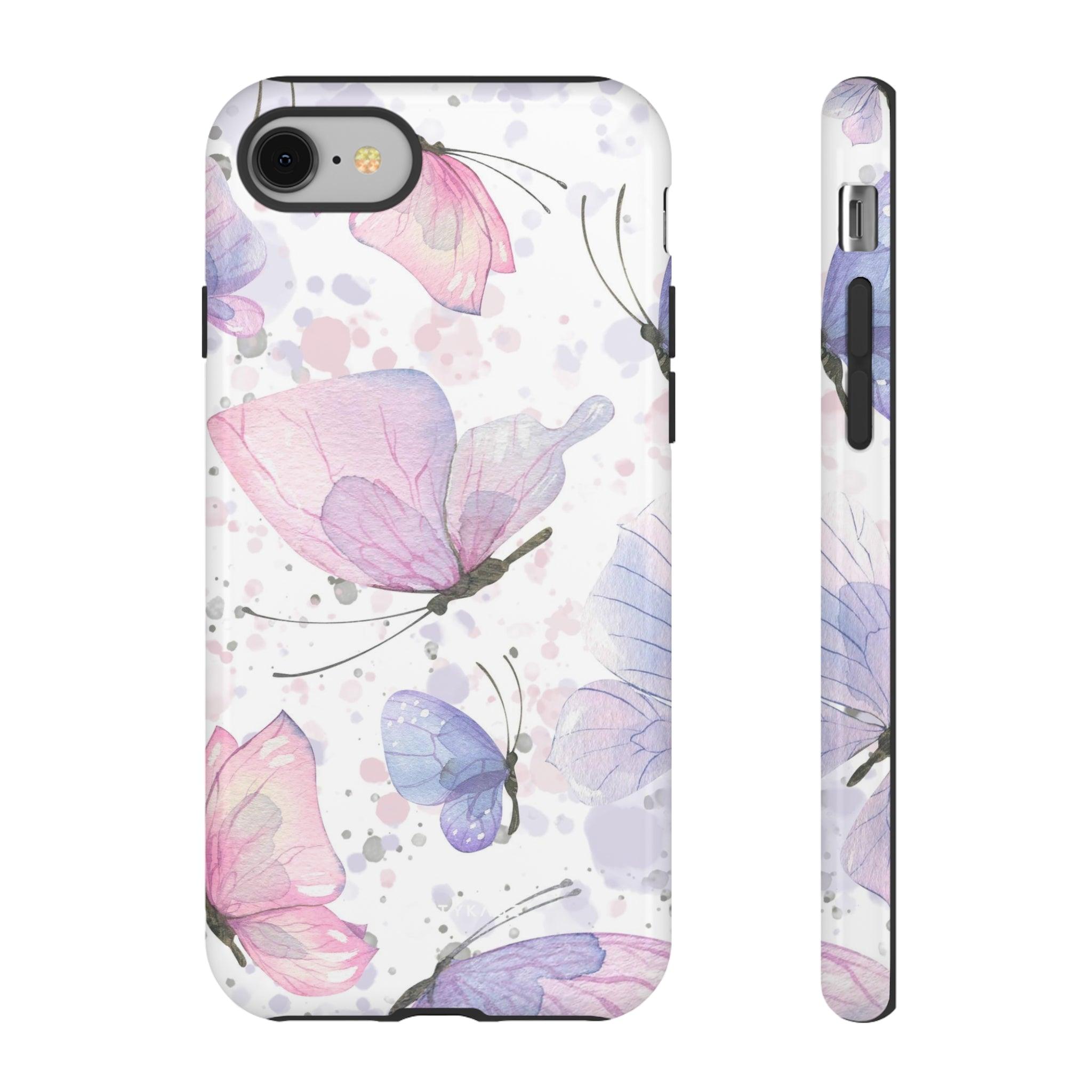 Pink Lilac Butterflies - PrettyKase