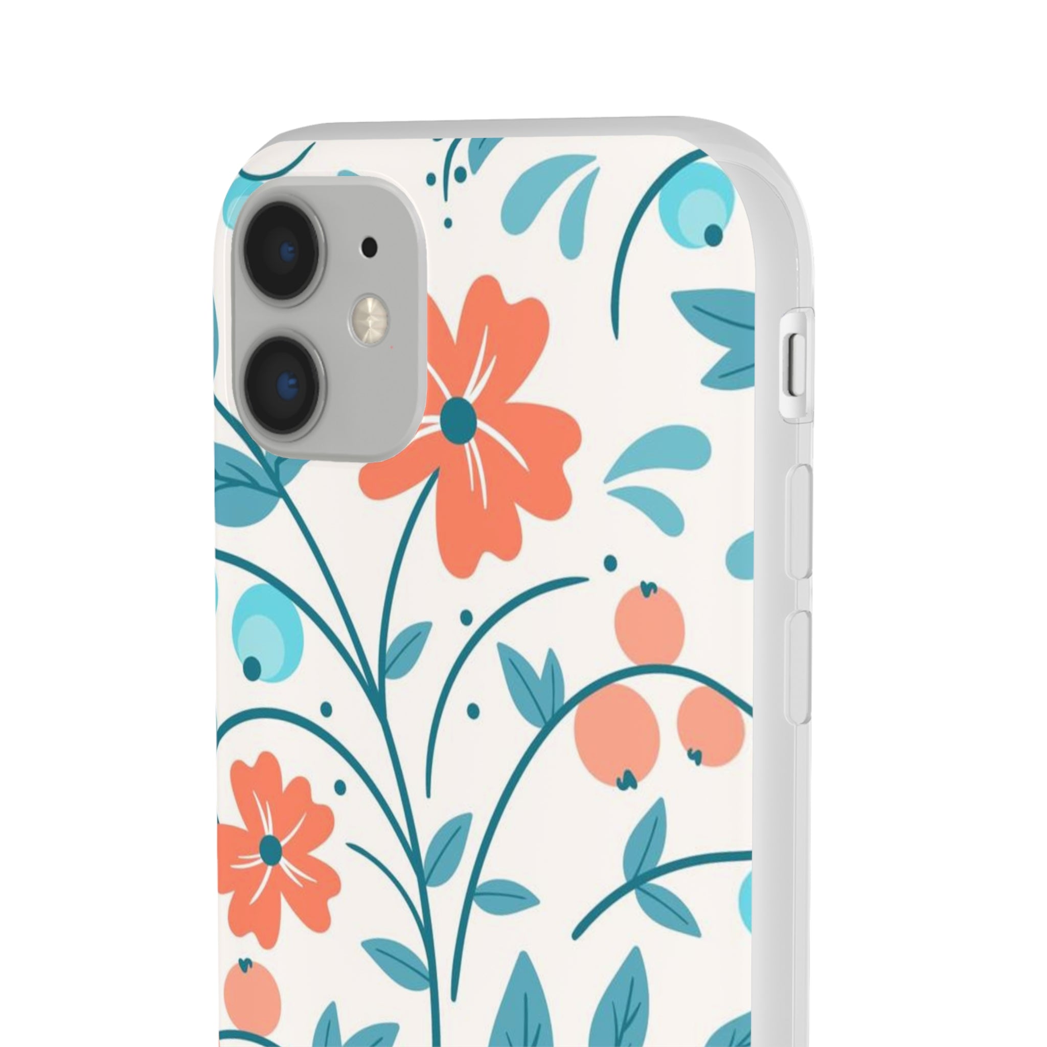 Slim floral pêche clair