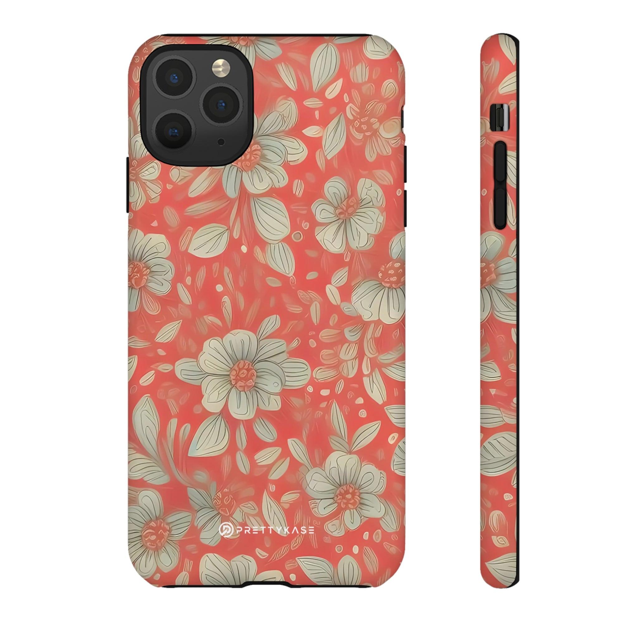 Red Orange Floral - PrettyKase