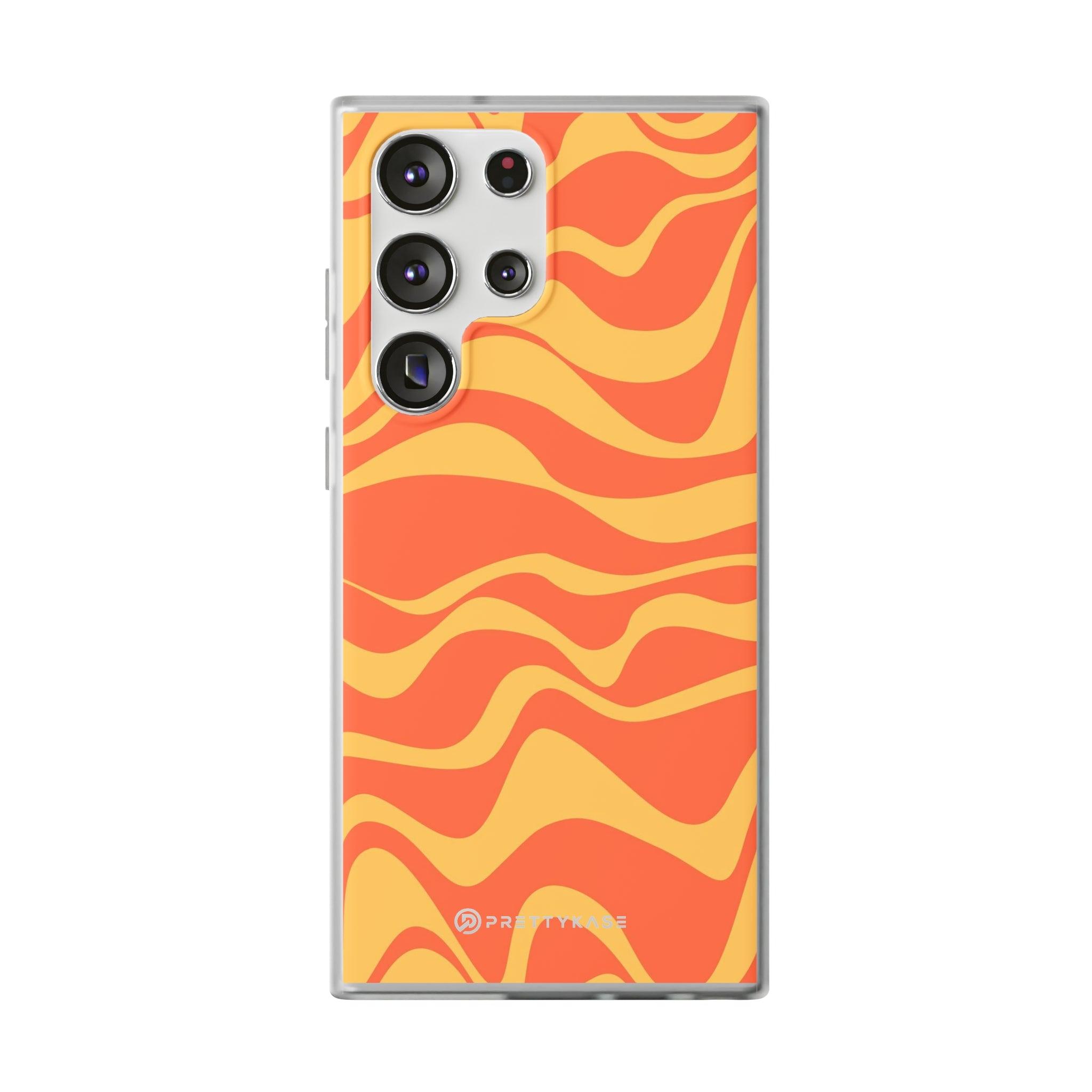 Orange Abstrack Slim - PrettyKase