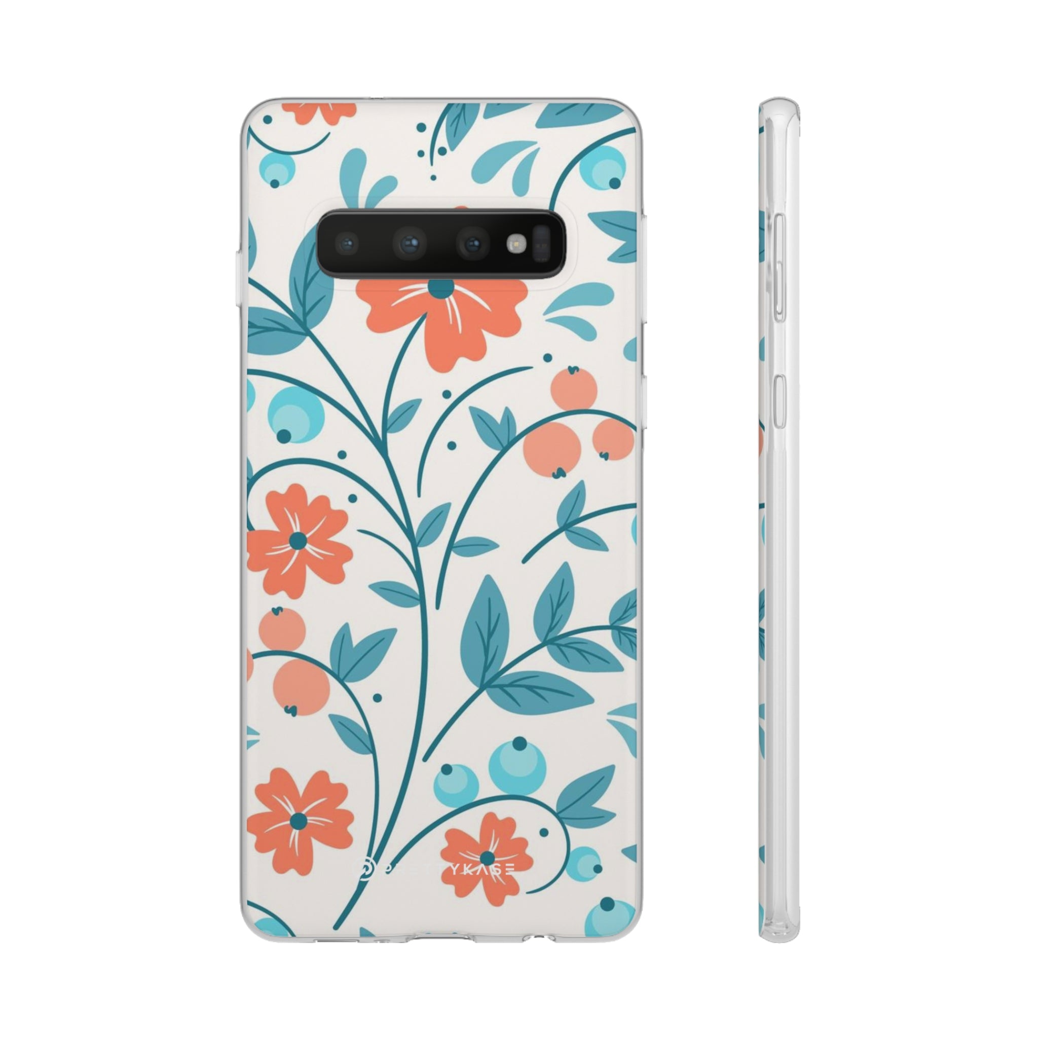 Light Peach Floral Slim