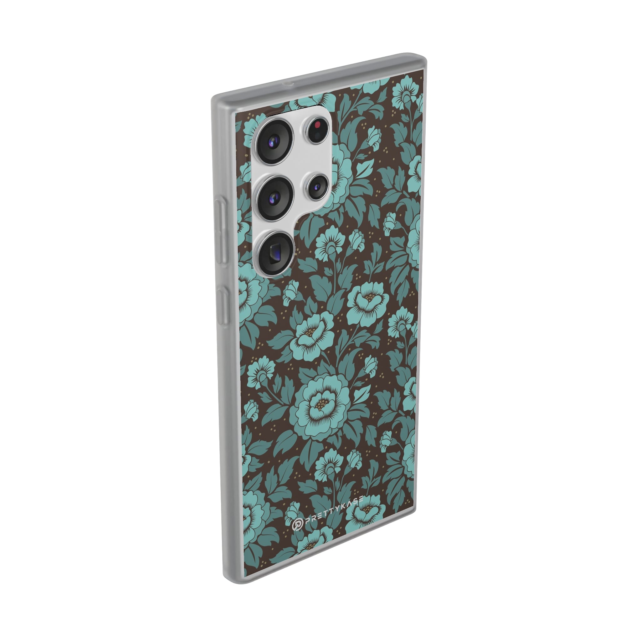 Slim floral turquoise