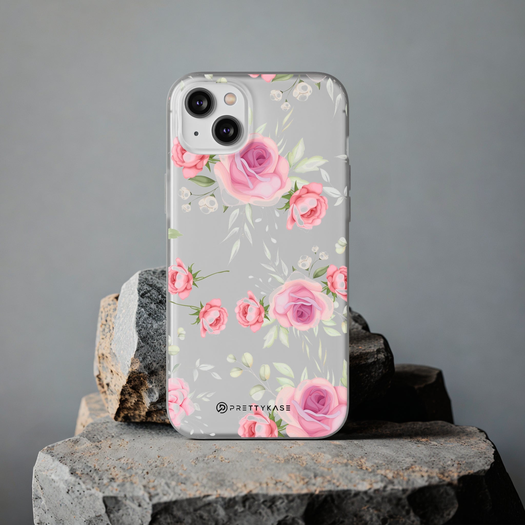 White and Pink Floral Slim