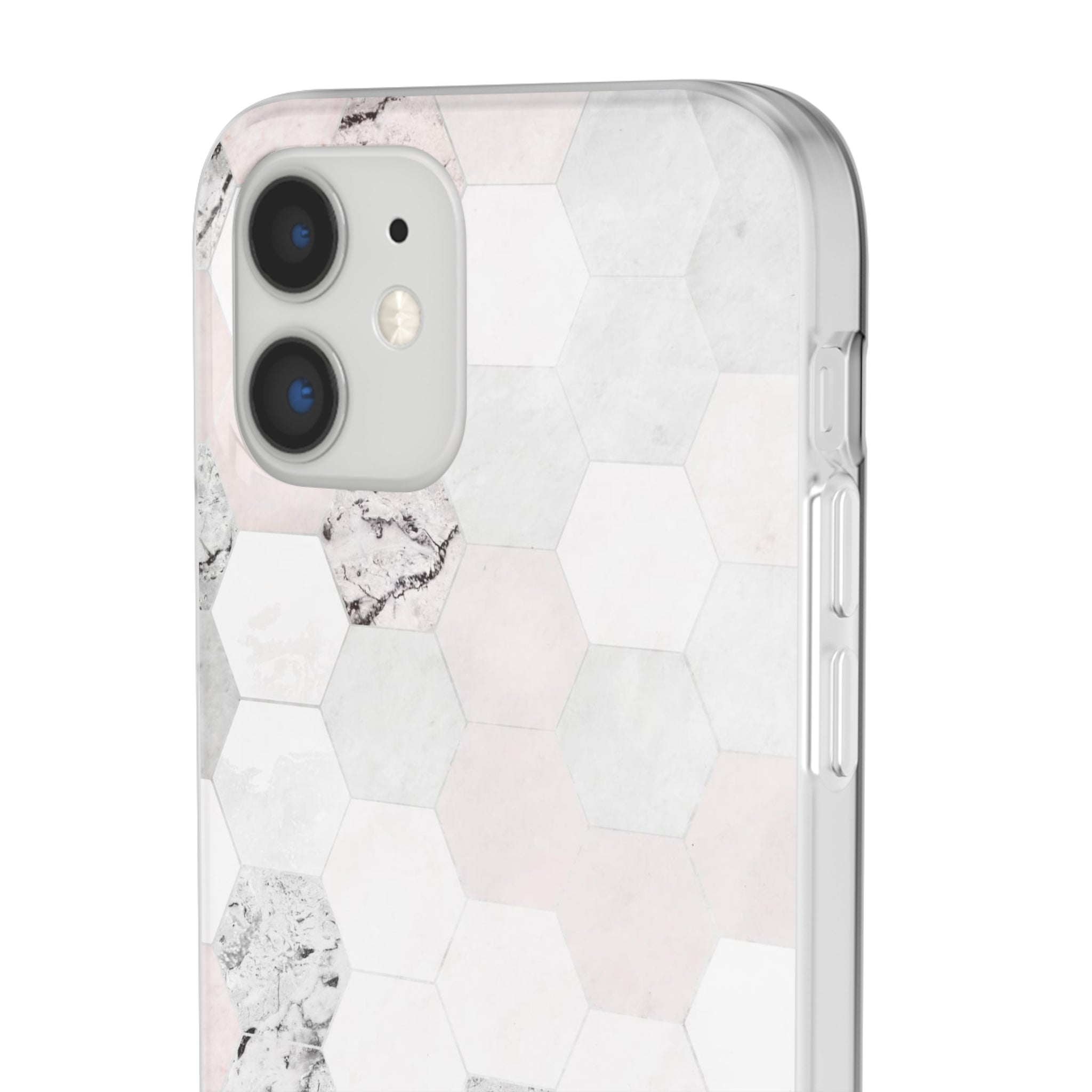 Hexagon Pink Marble Slim