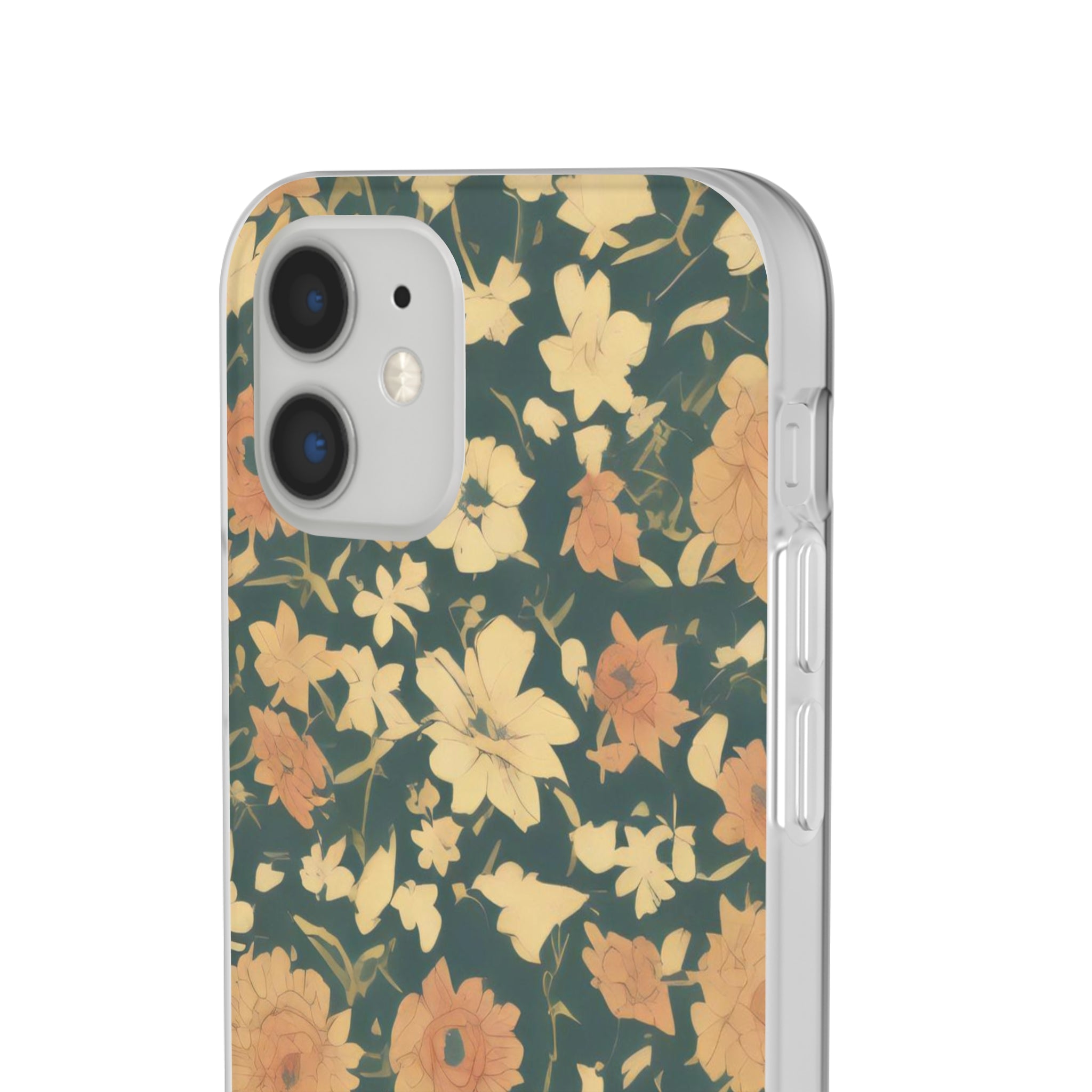 Slim floral vert olive