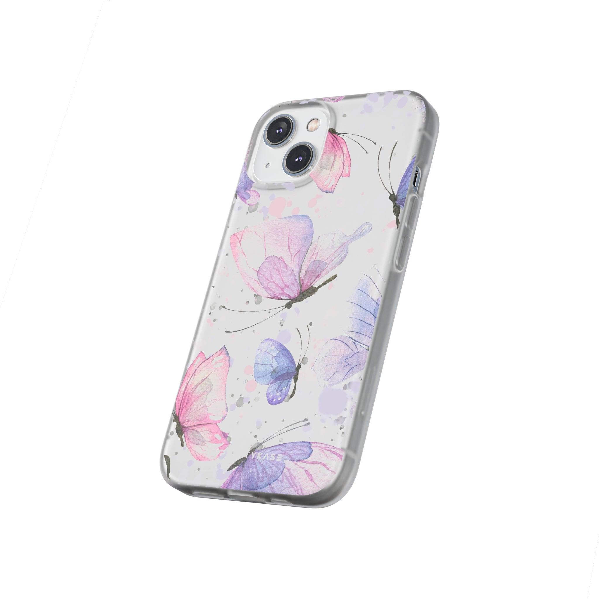 Pink Lilac Butterflies Slim - PrettyKase