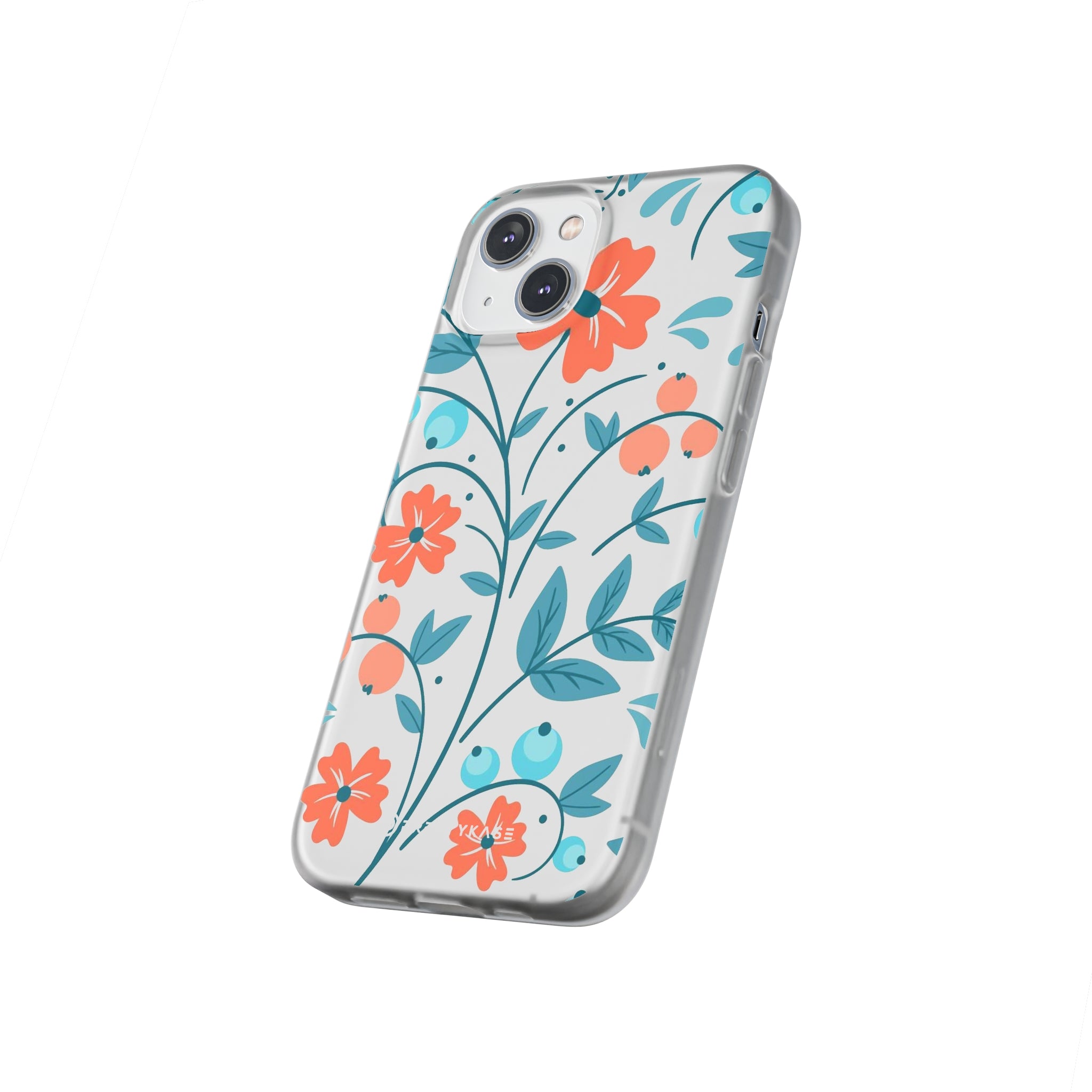 Slim floral pêche clair