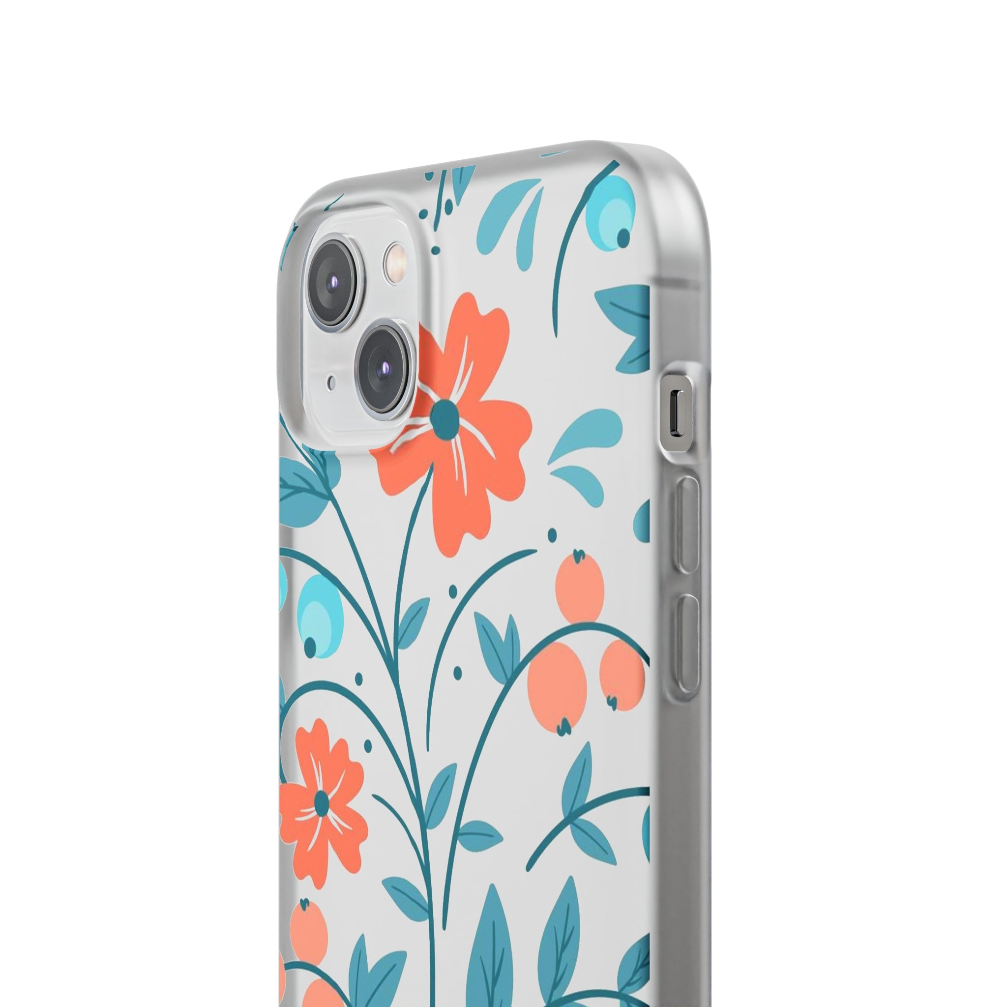 Slim floral pêche clair