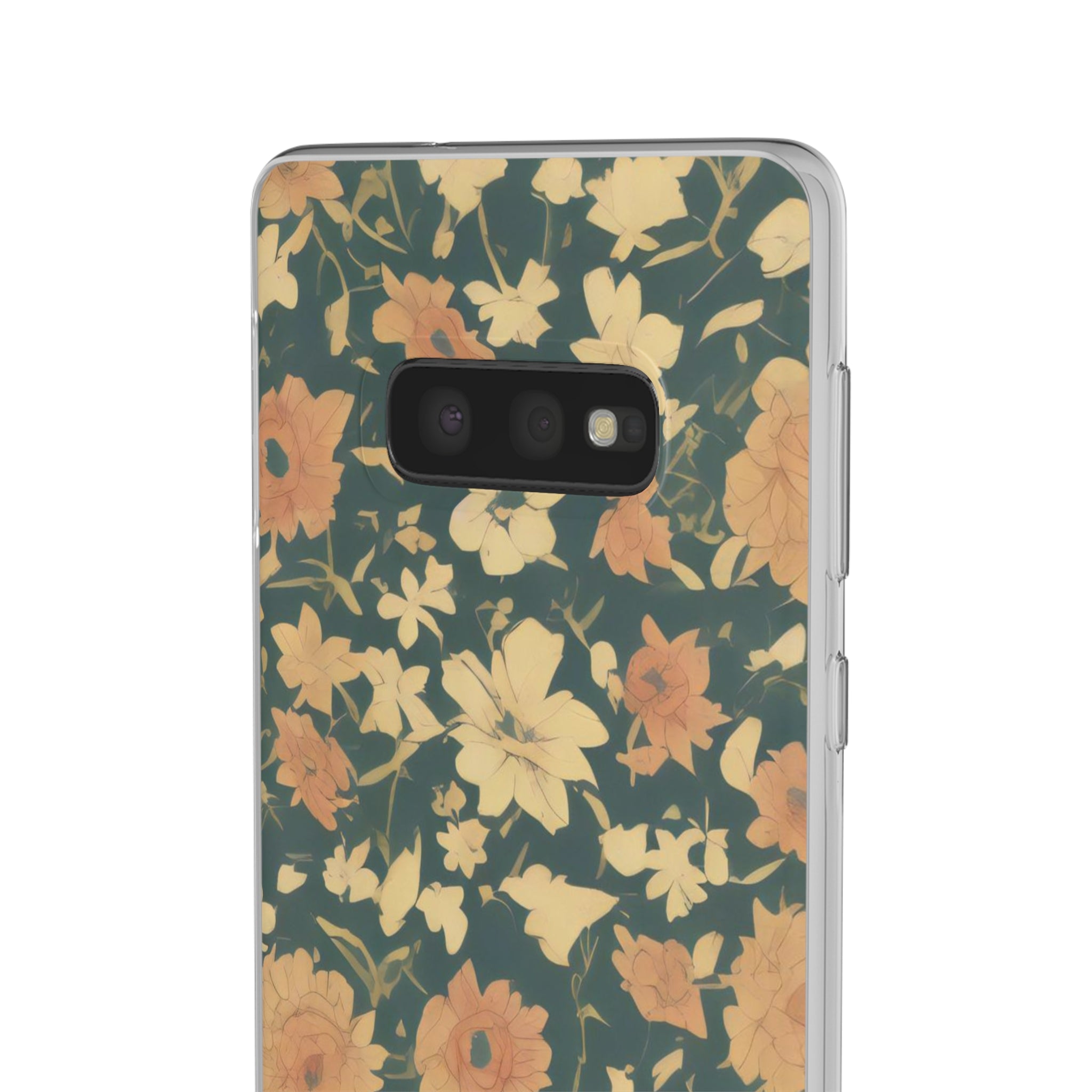 Olive Green Floral Slim