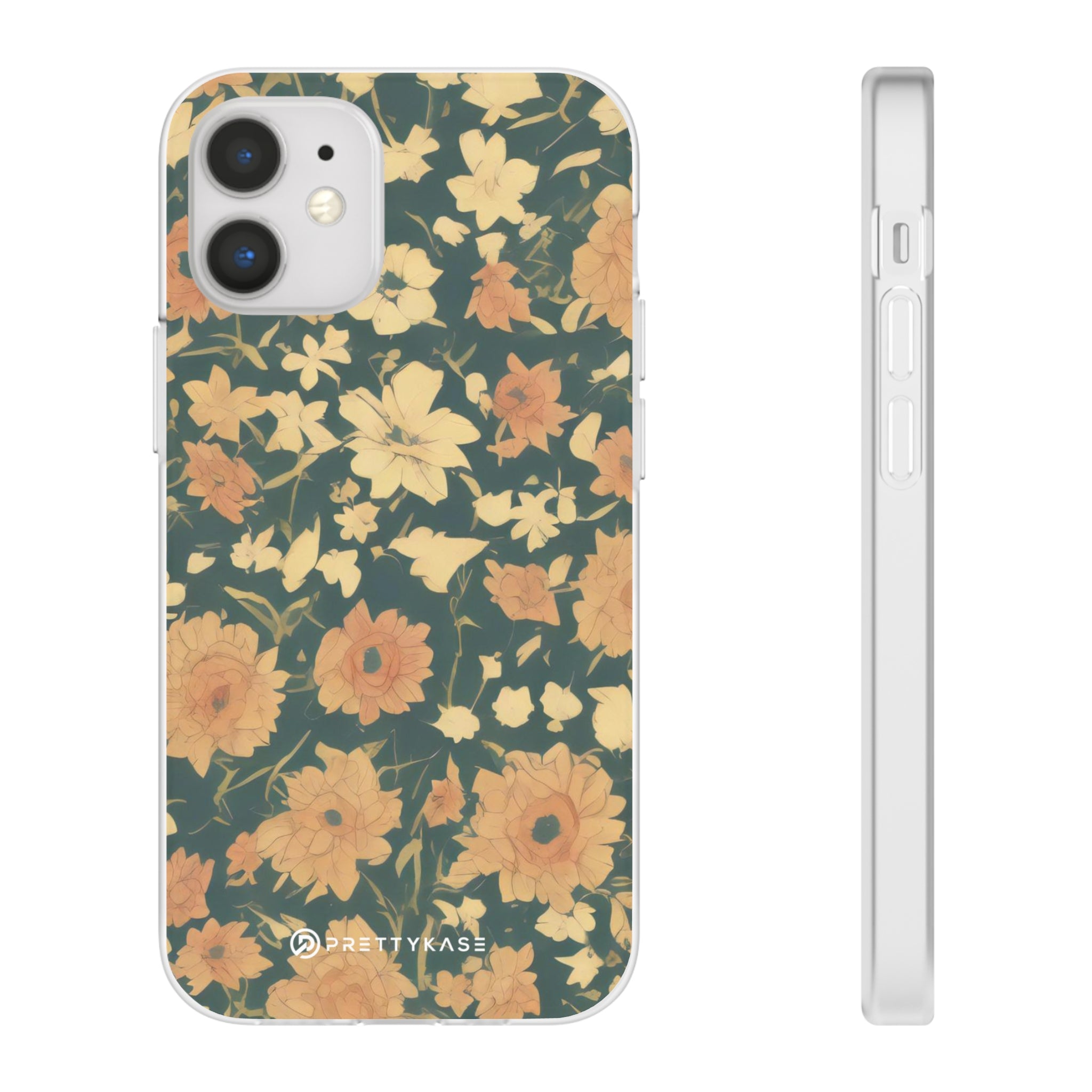 Olive Green Floral Slim