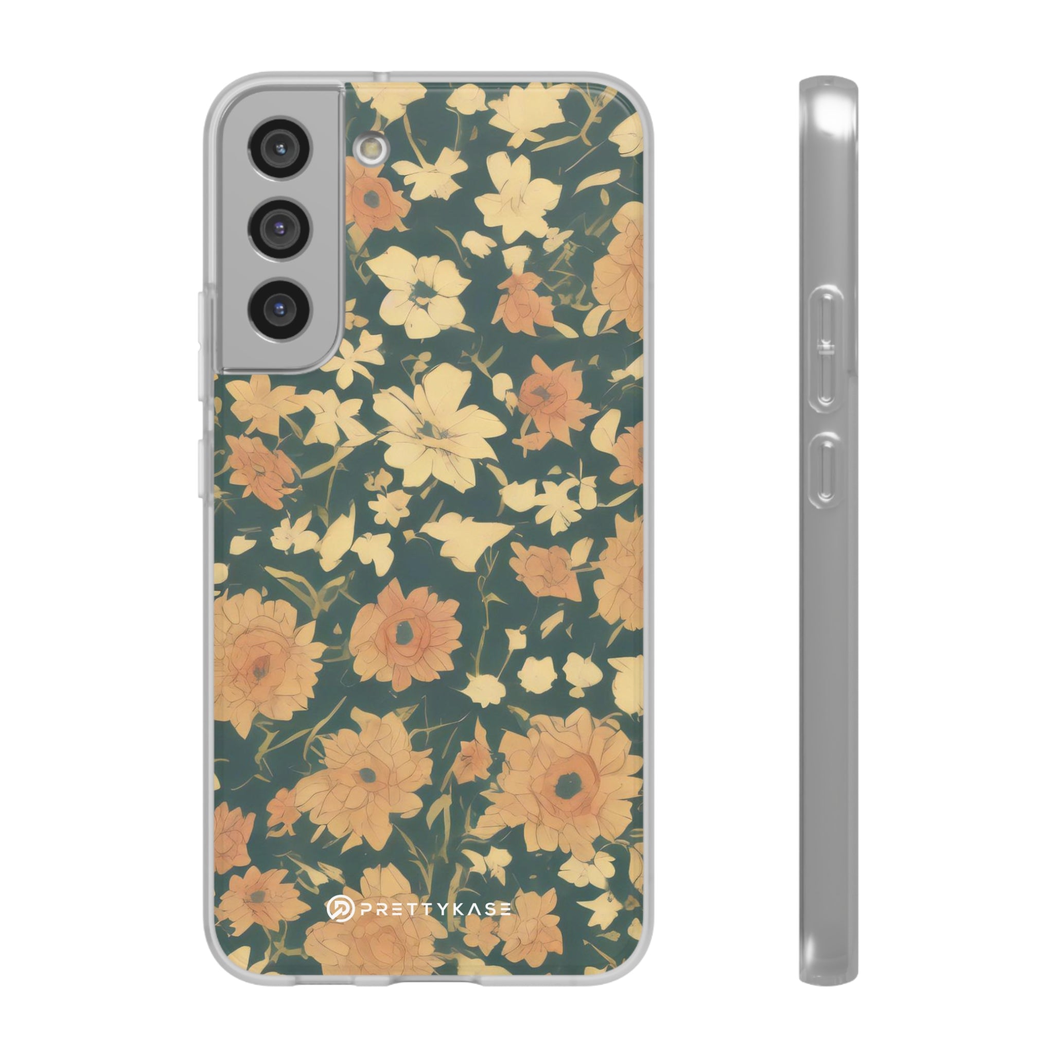 Olive Green Floral Slim