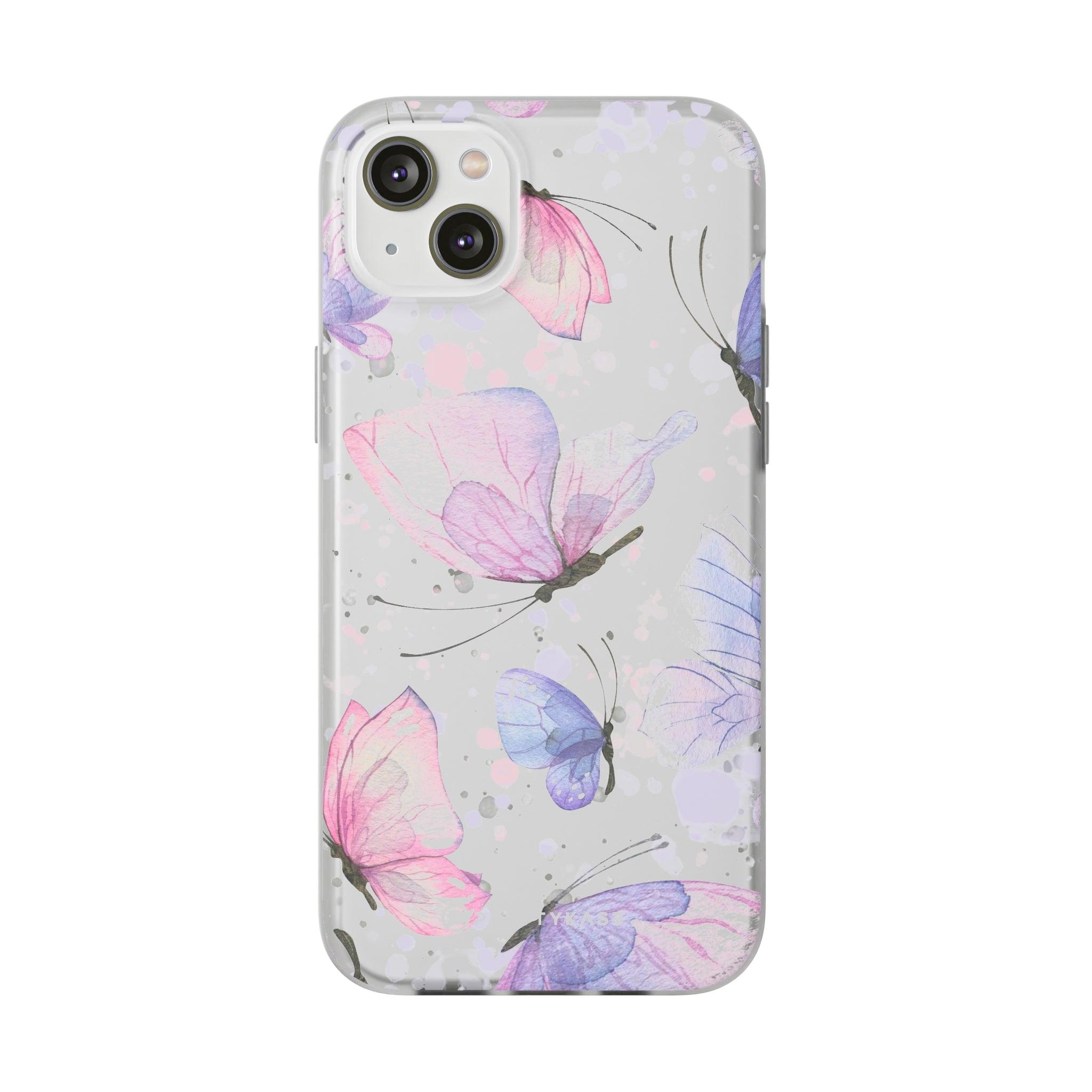 Pink Lilac Butterflies Slim - PrettyKase