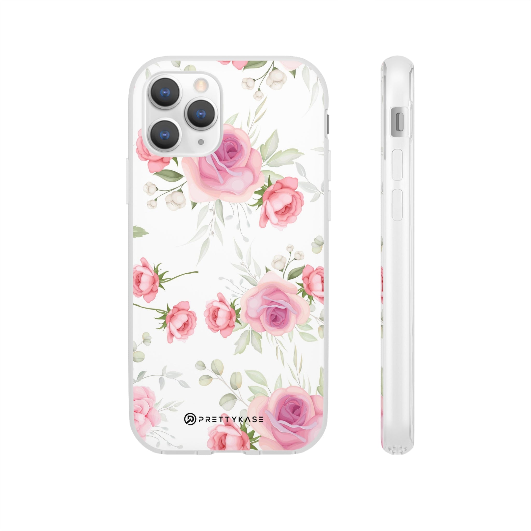 White and Pink Floral Slim