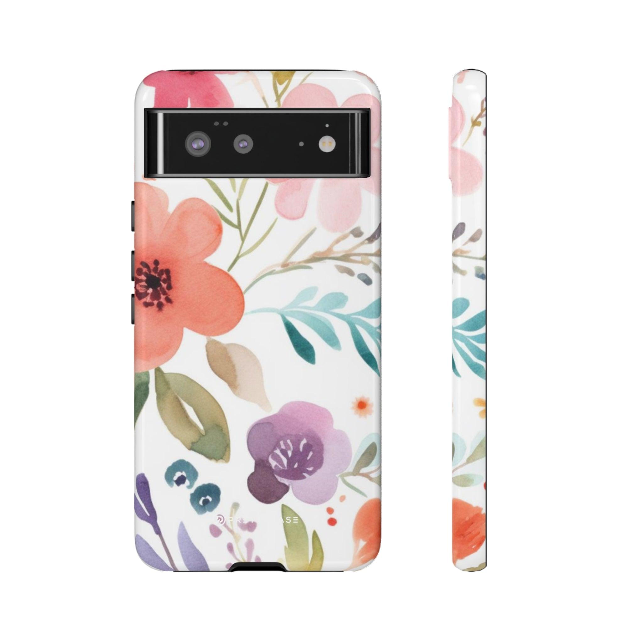 Pink Blue Flower Pattern - PrettyKase