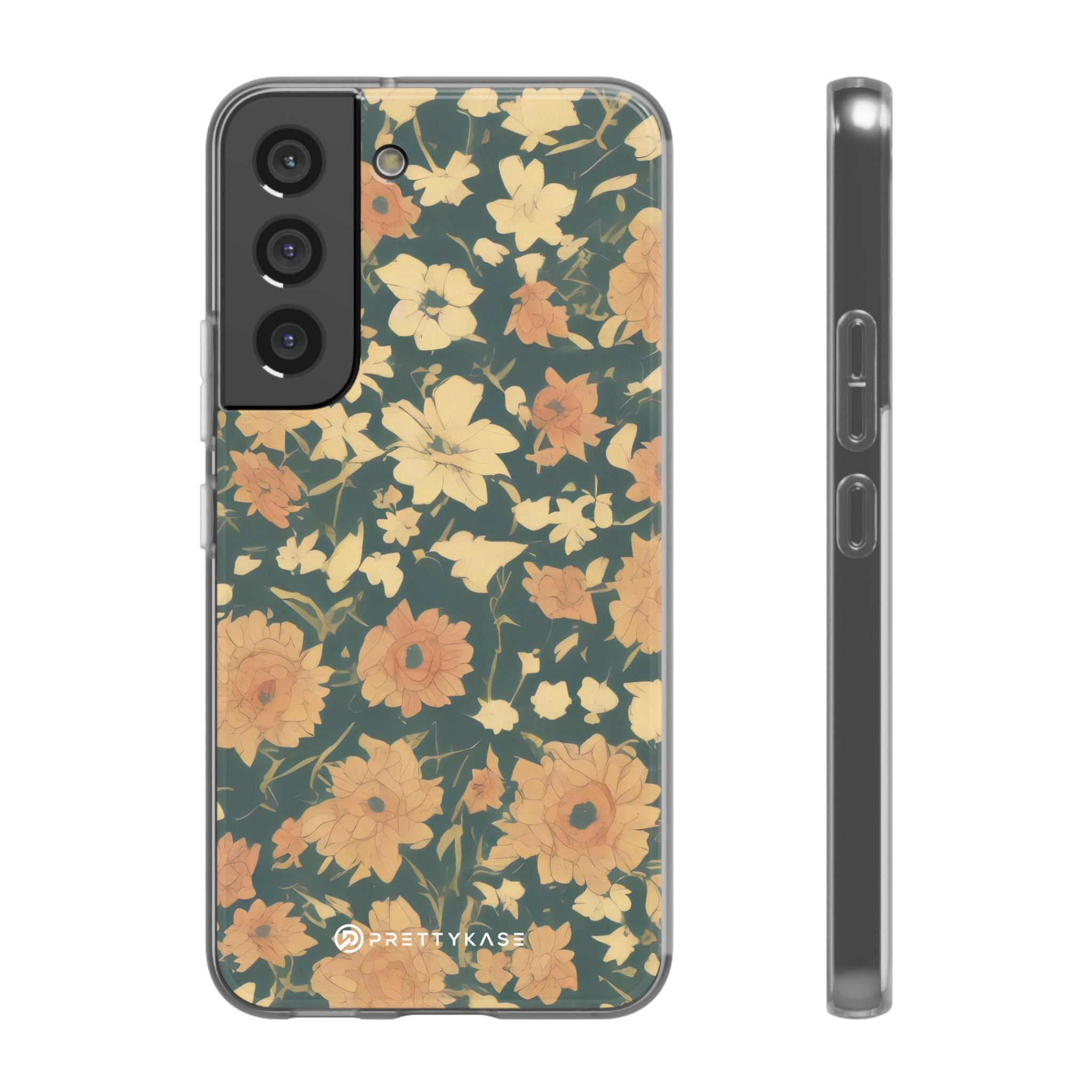 Olive Green Floral Slim