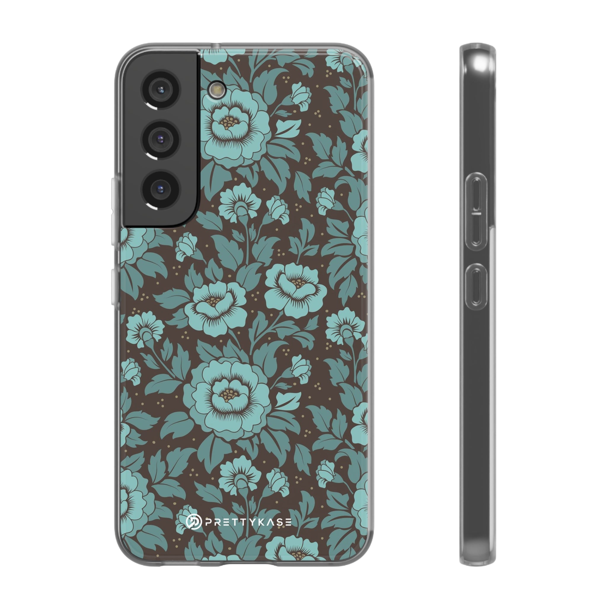 Slim floral turquoise