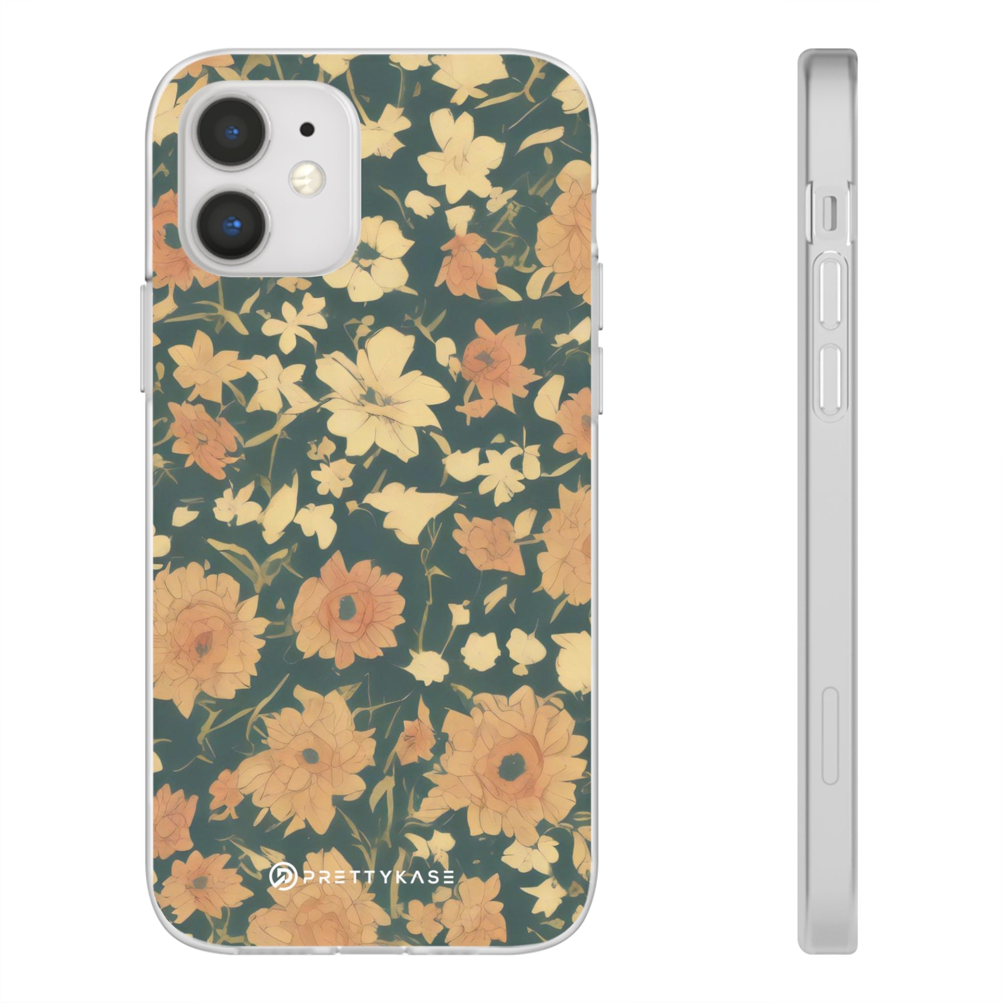 Slim floral vert olive