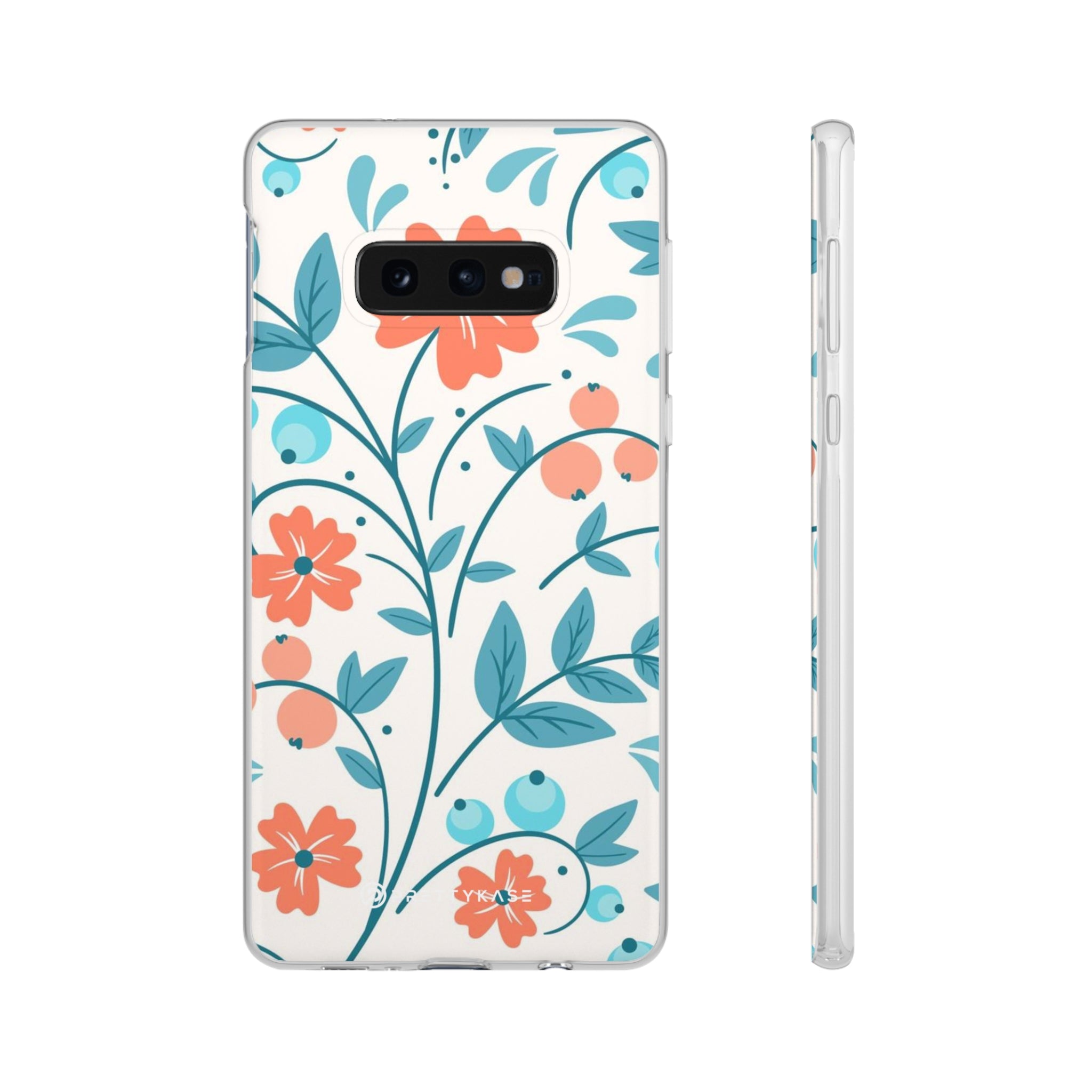 Slim floral pêche clair