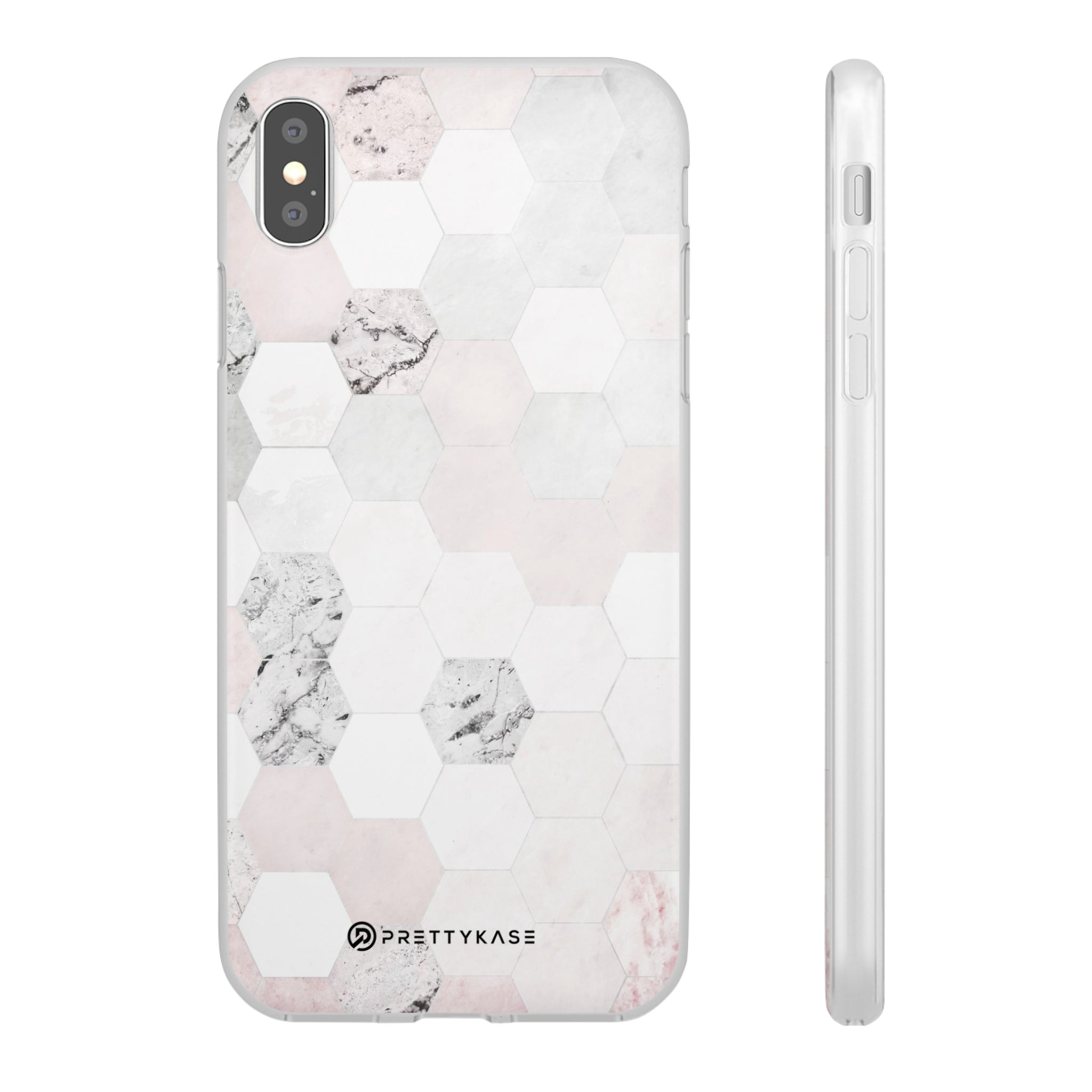 Hexagon Pink Marble Slim