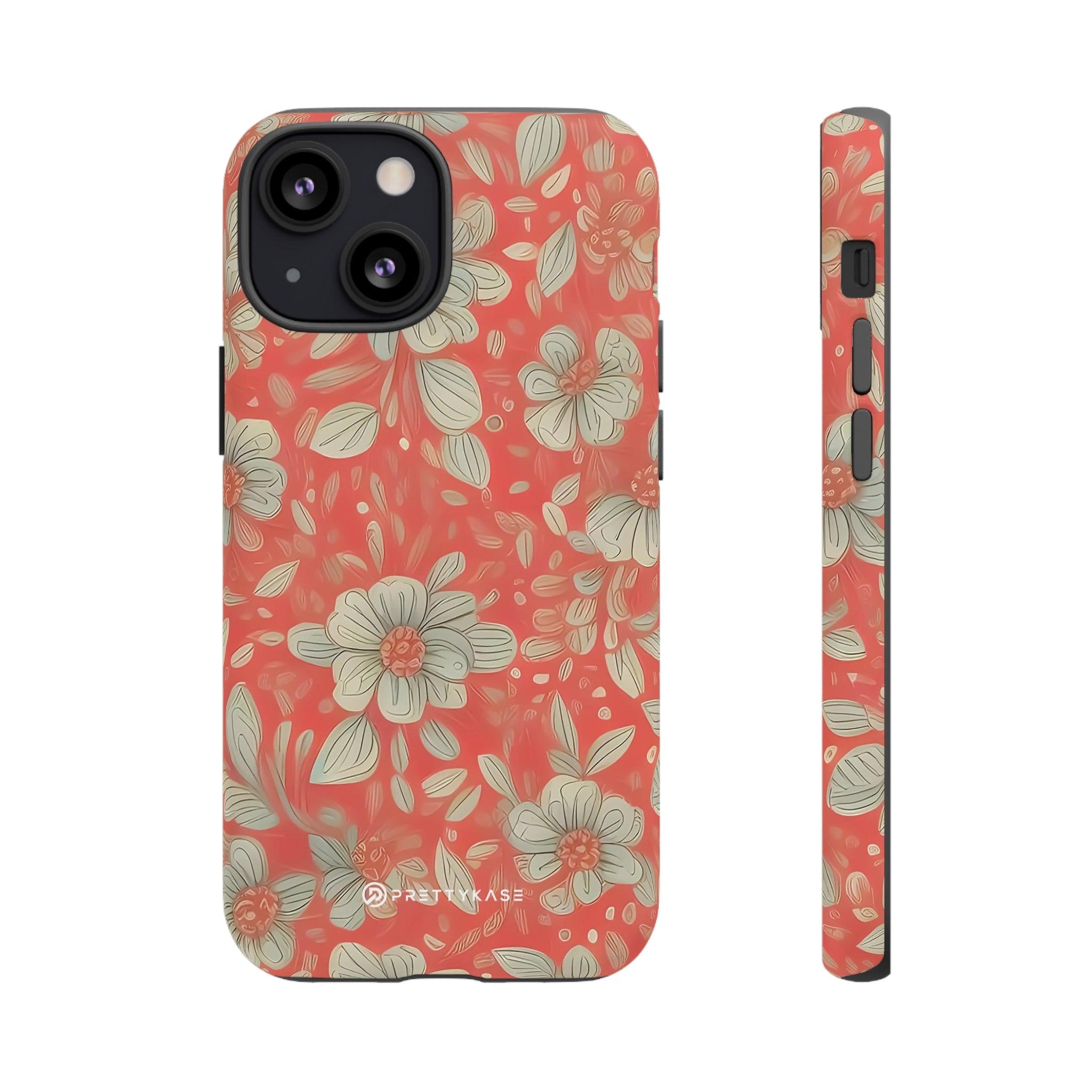 Red Orange Floral - PrettyKase