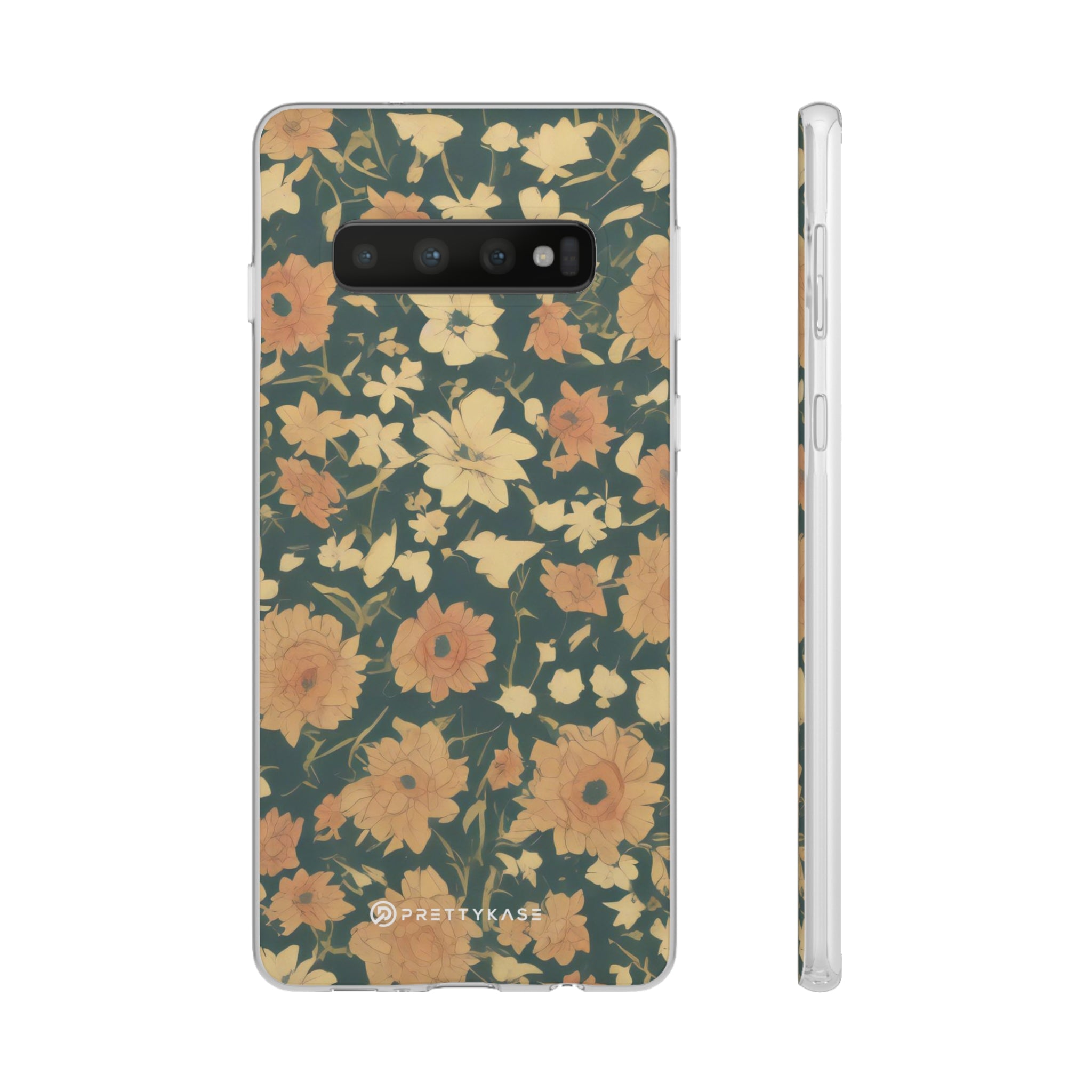 Slim floral vert olive