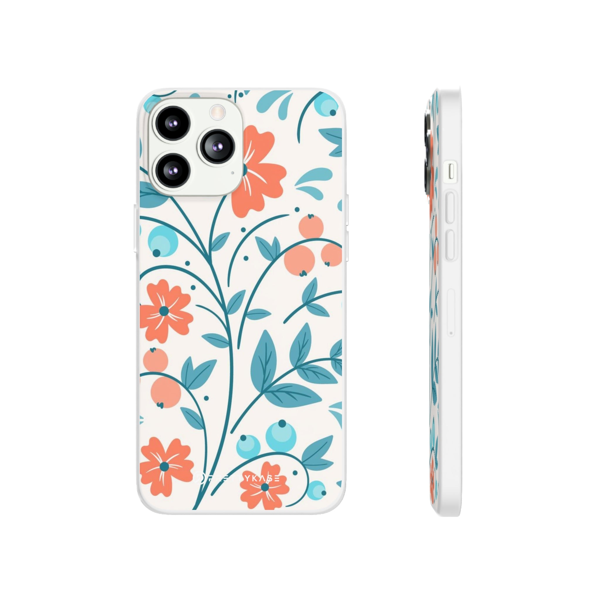 Light Peach Floral Slim