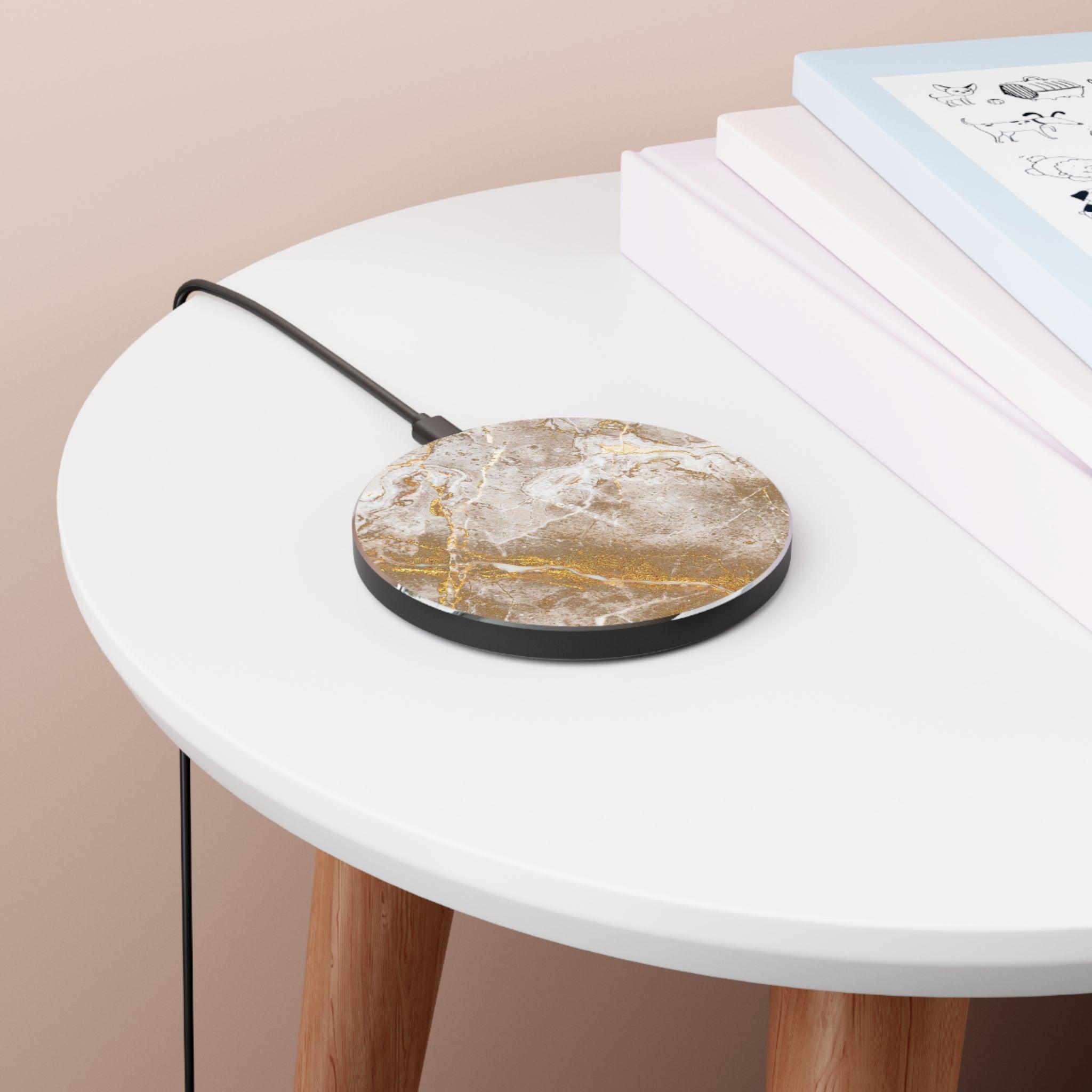 Marble Gold Wireless Charger - PrettyKase