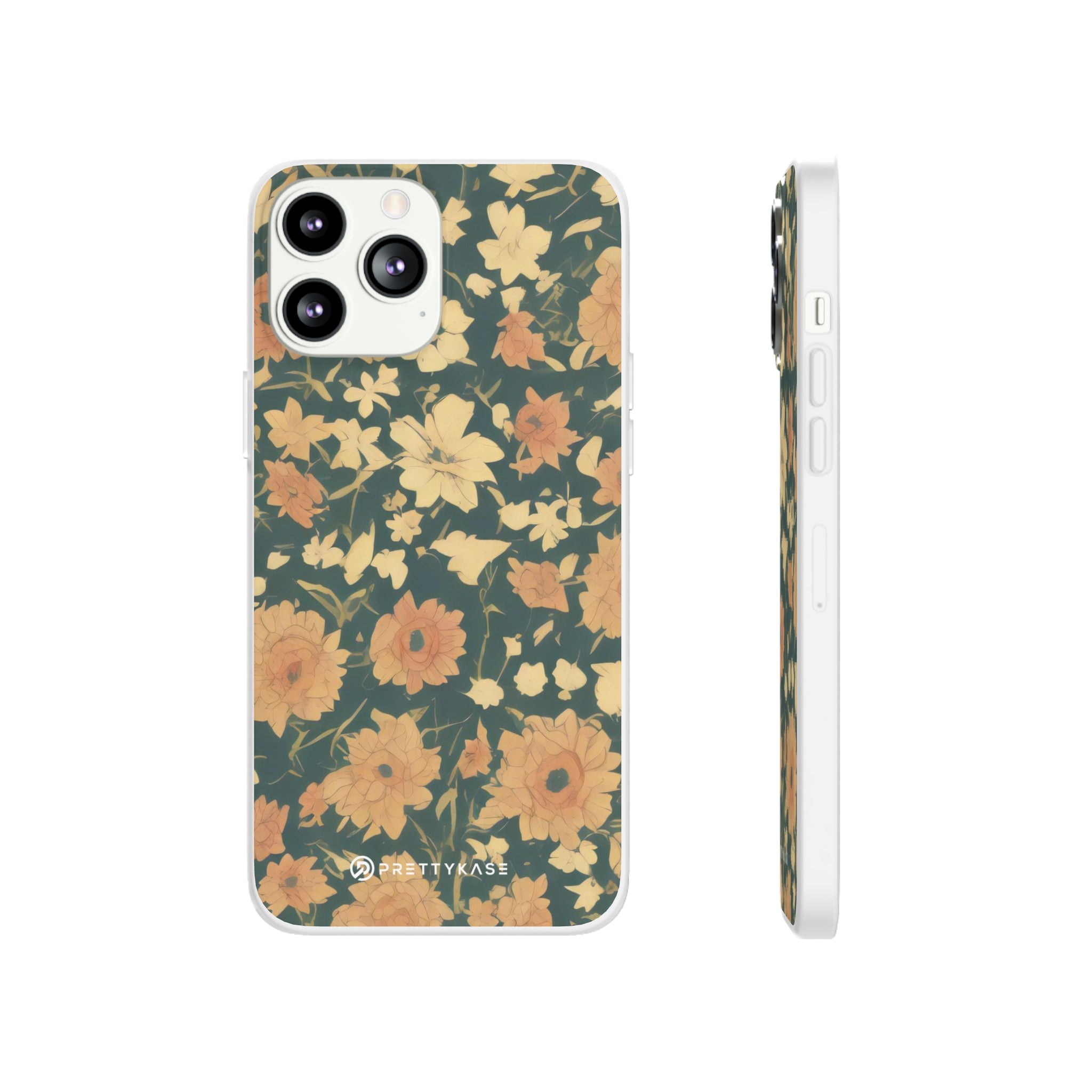 Olive Green Floral Slim