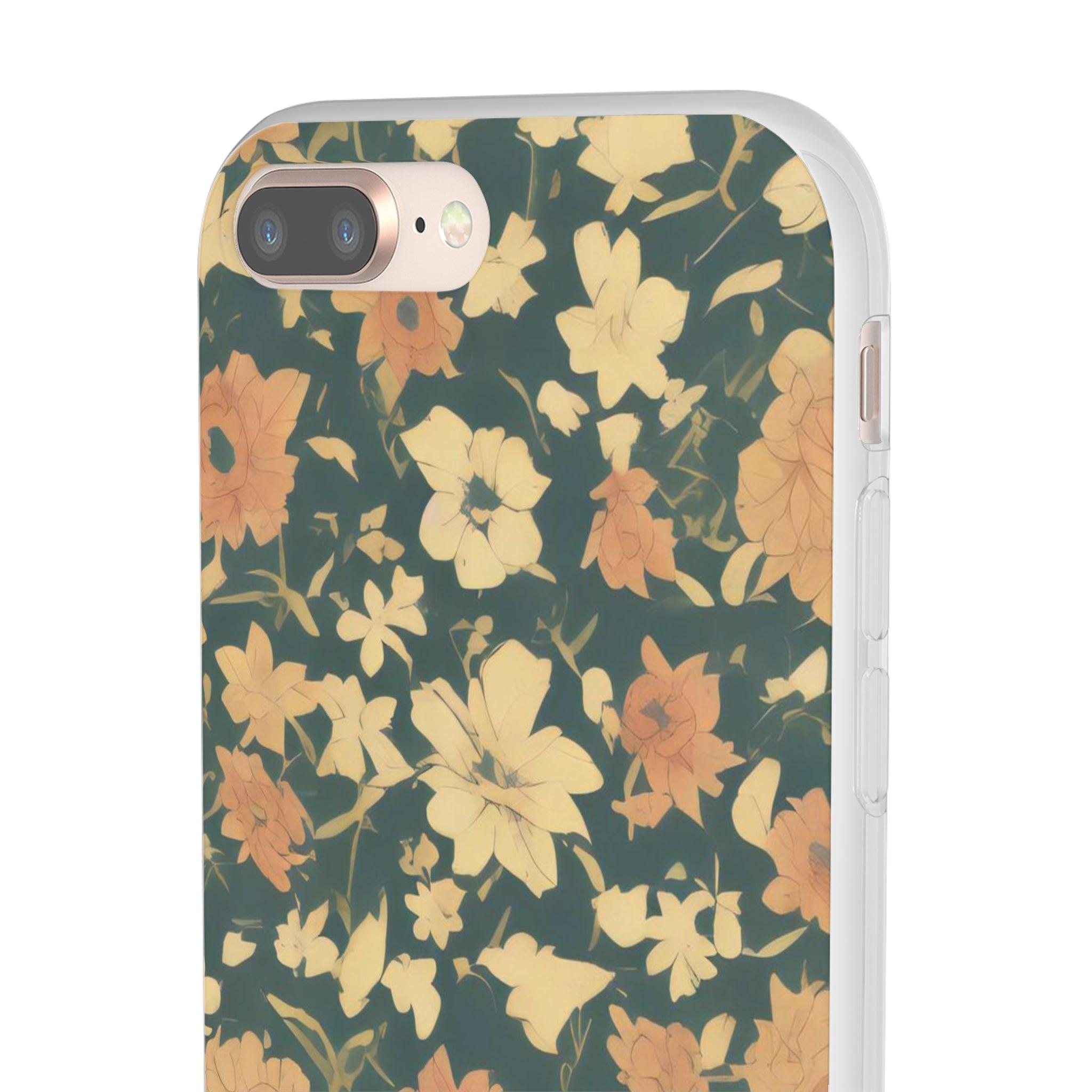 Olive Green Floral Slim - PrettyKase