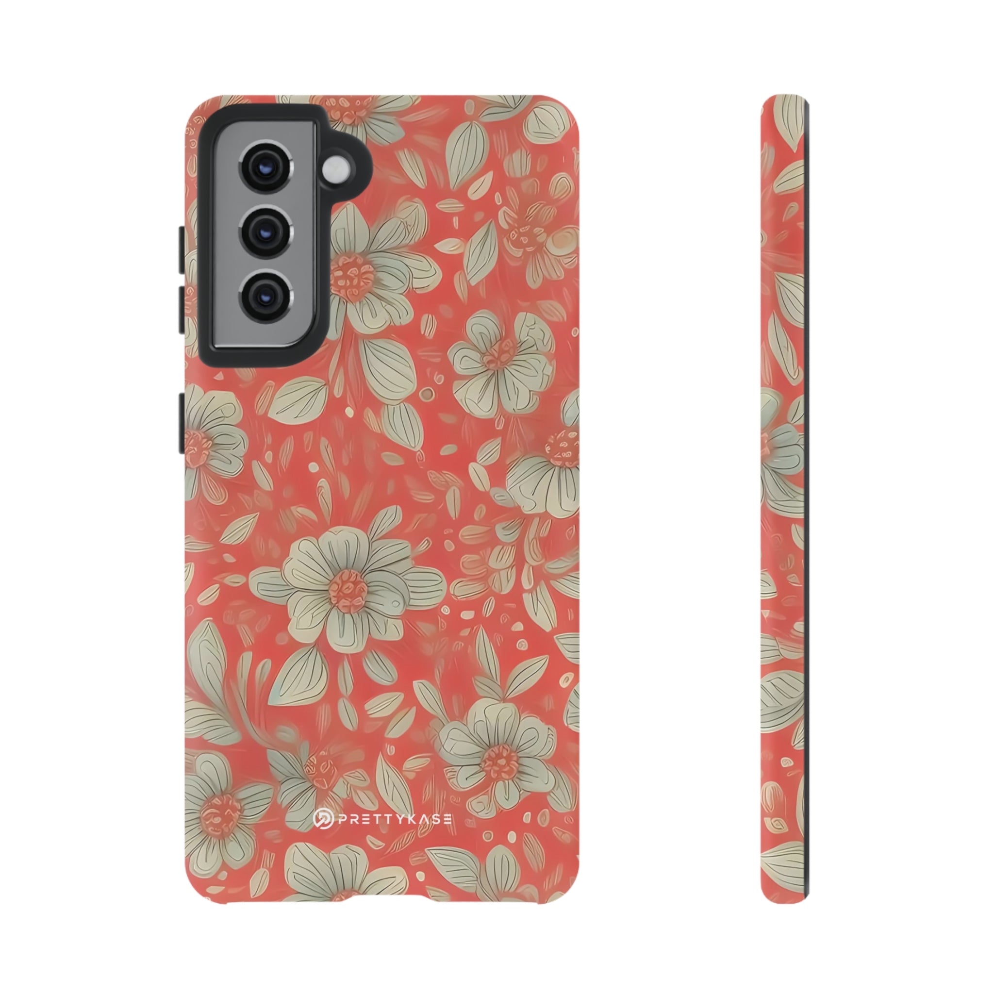 Red Orange Floral