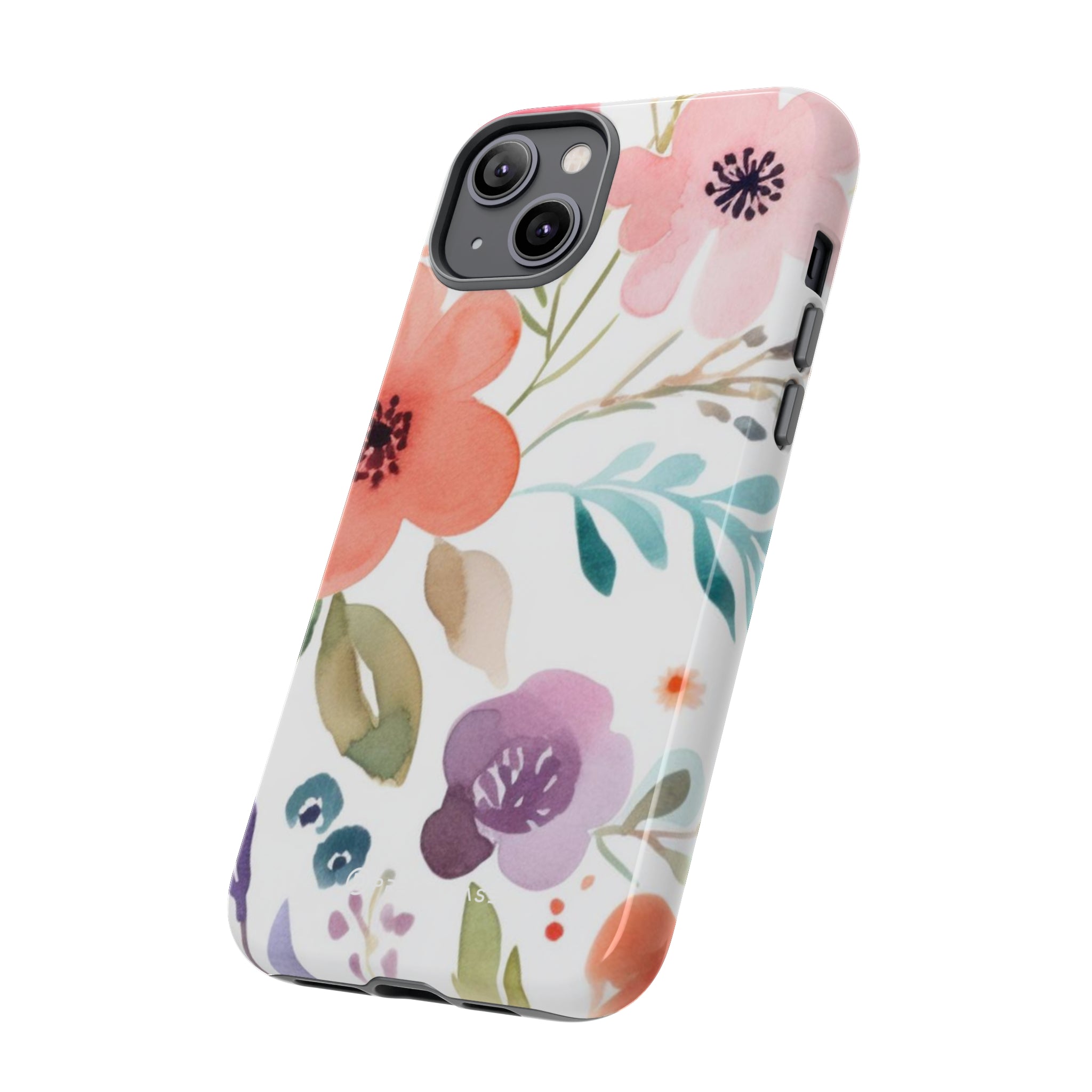 Motif de fleurs bleu rose