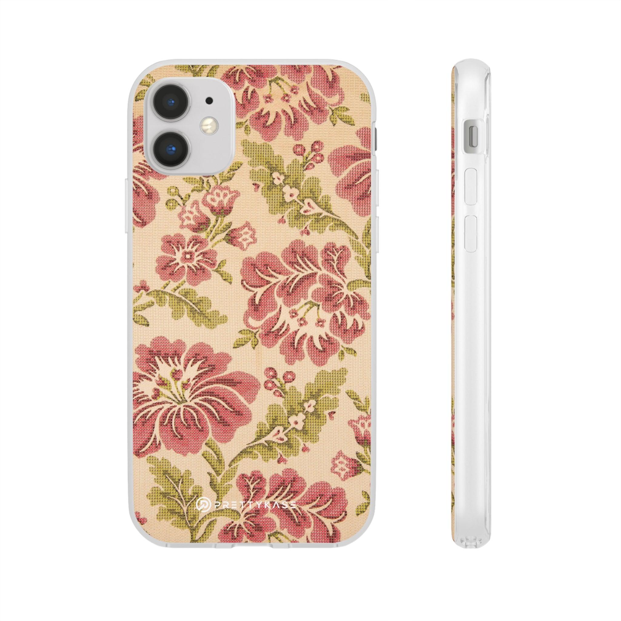 Fabric Floral Texture Slim - PrettyKase