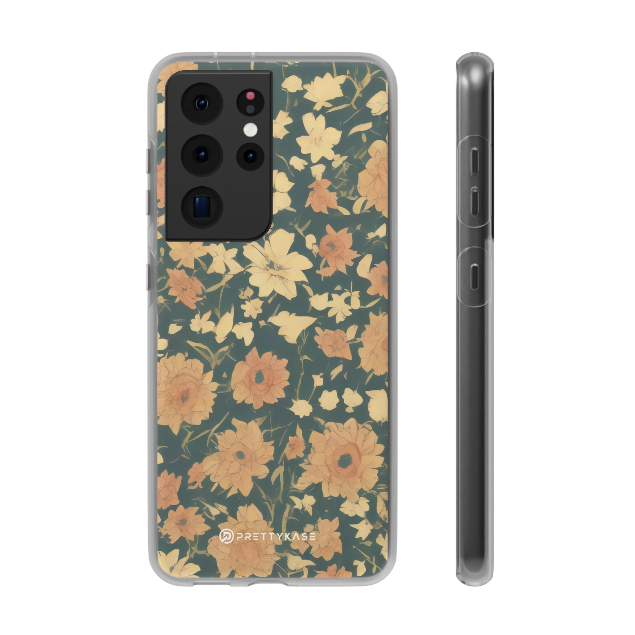 Slim floral vert olive