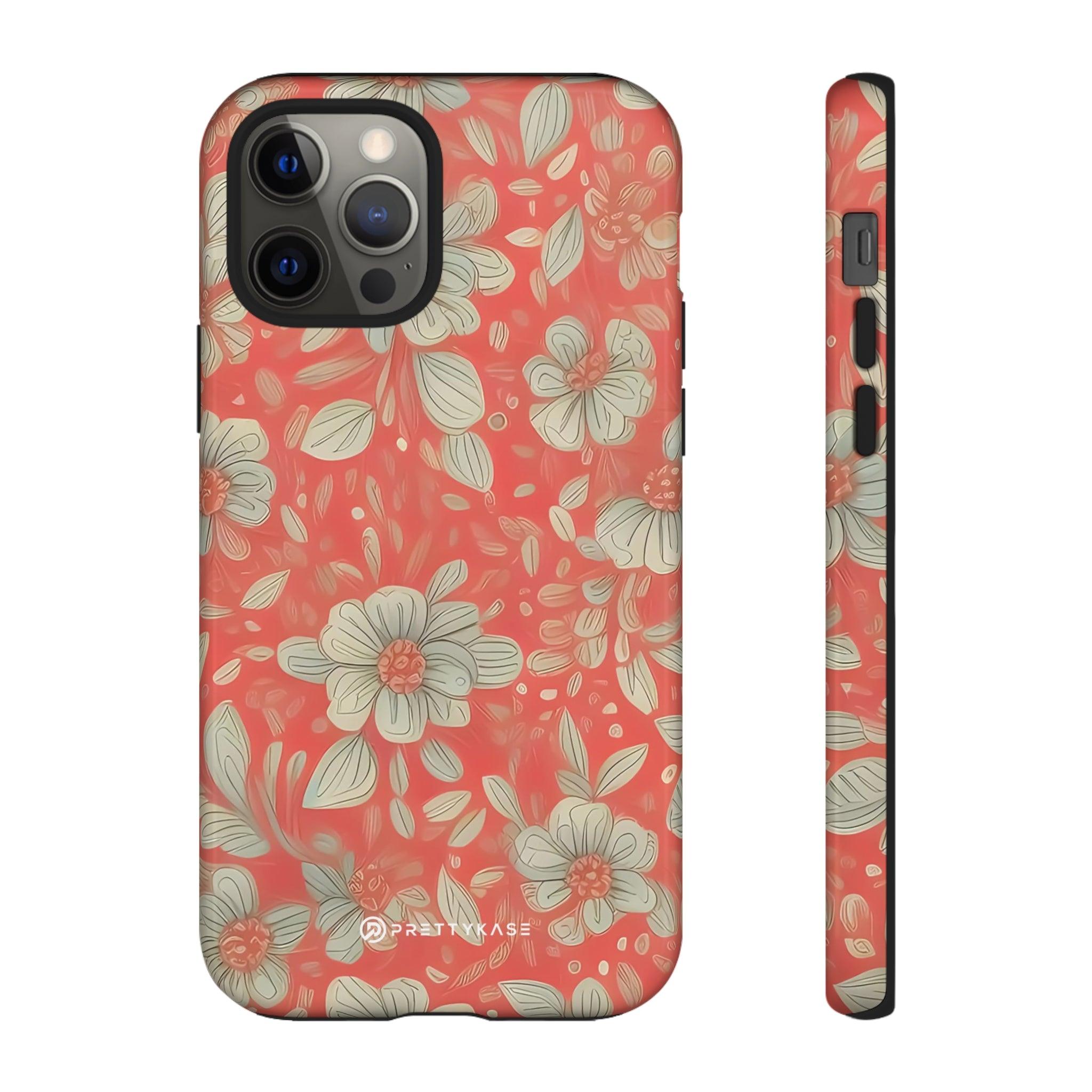 Red Orange Floral - PrettyKase