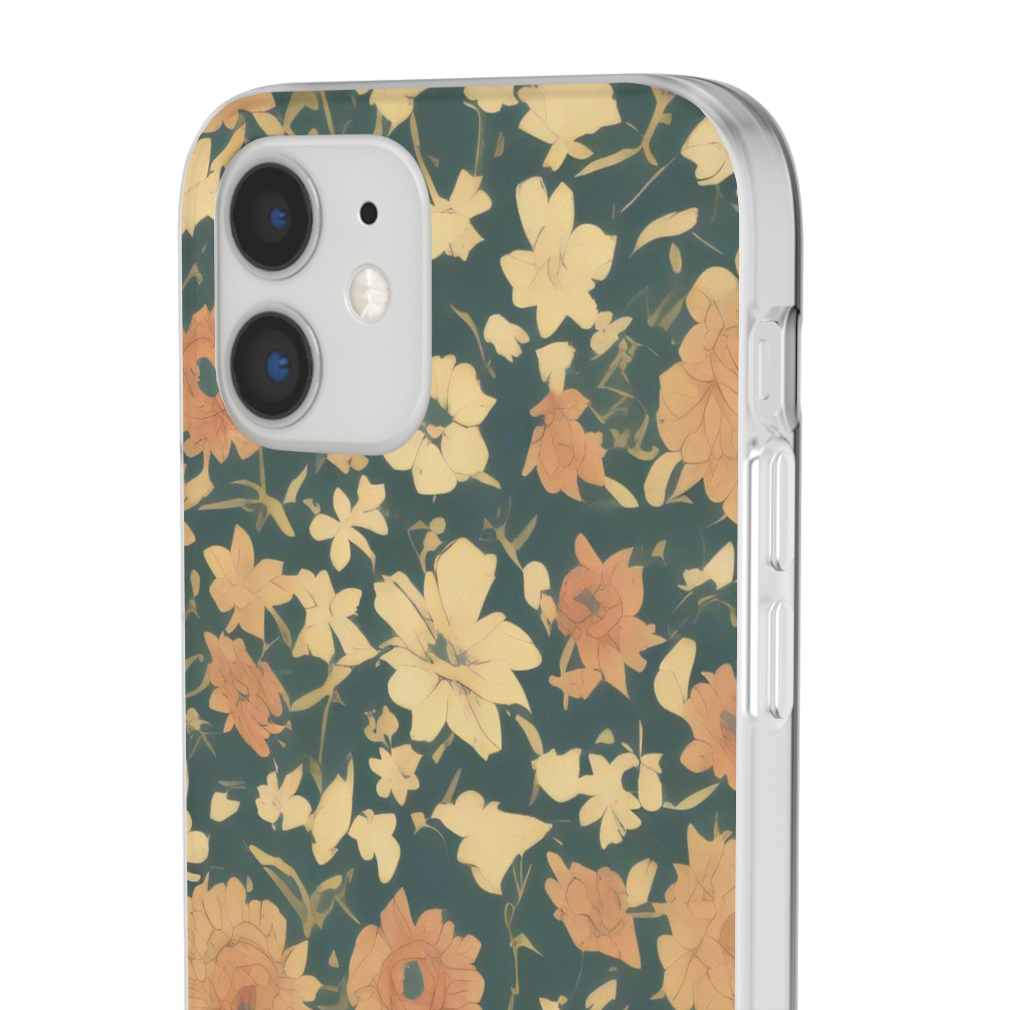 Slim floral vert olive