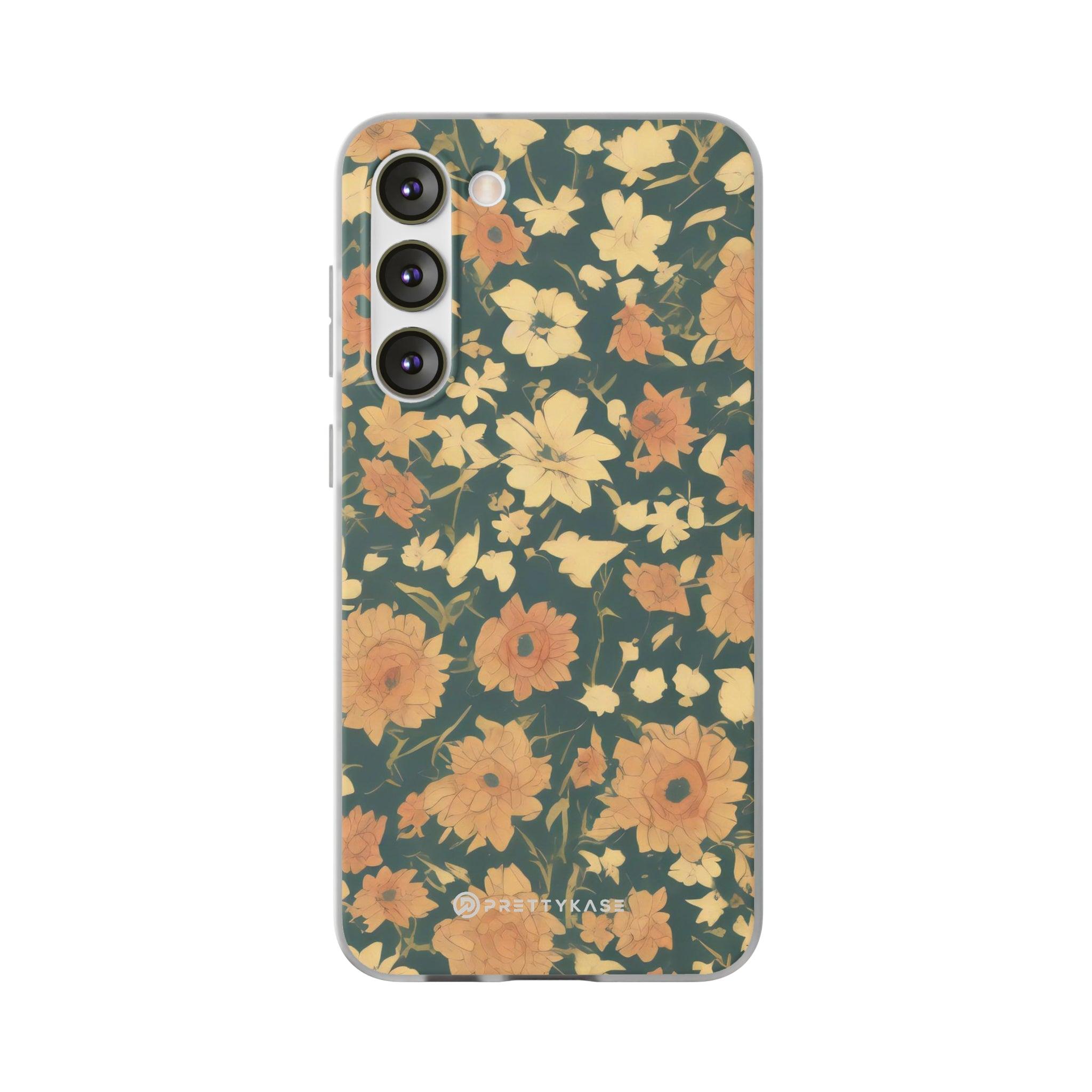 Olive Green Floral Slim - PrettyKase