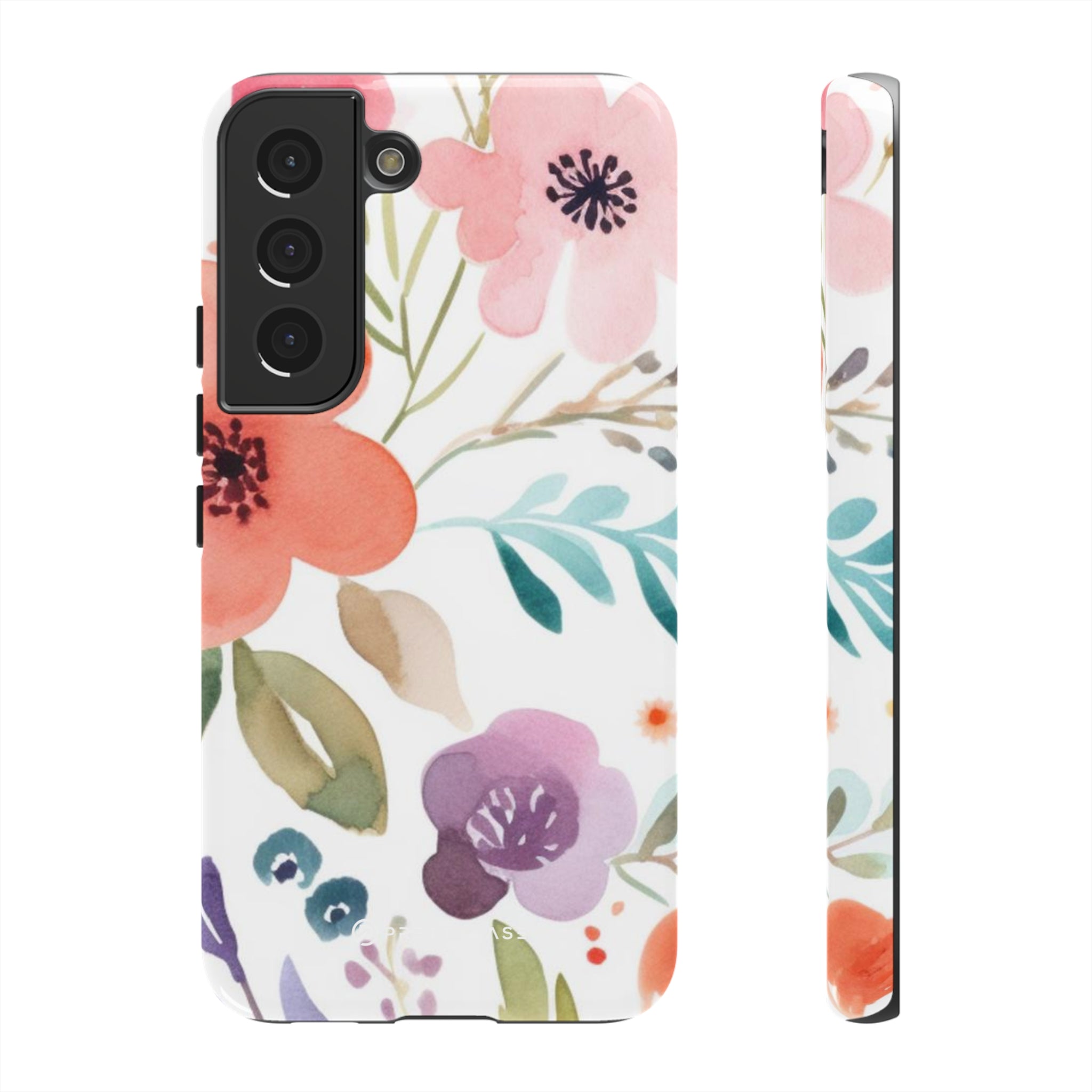 Motif de fleurs bleu rose